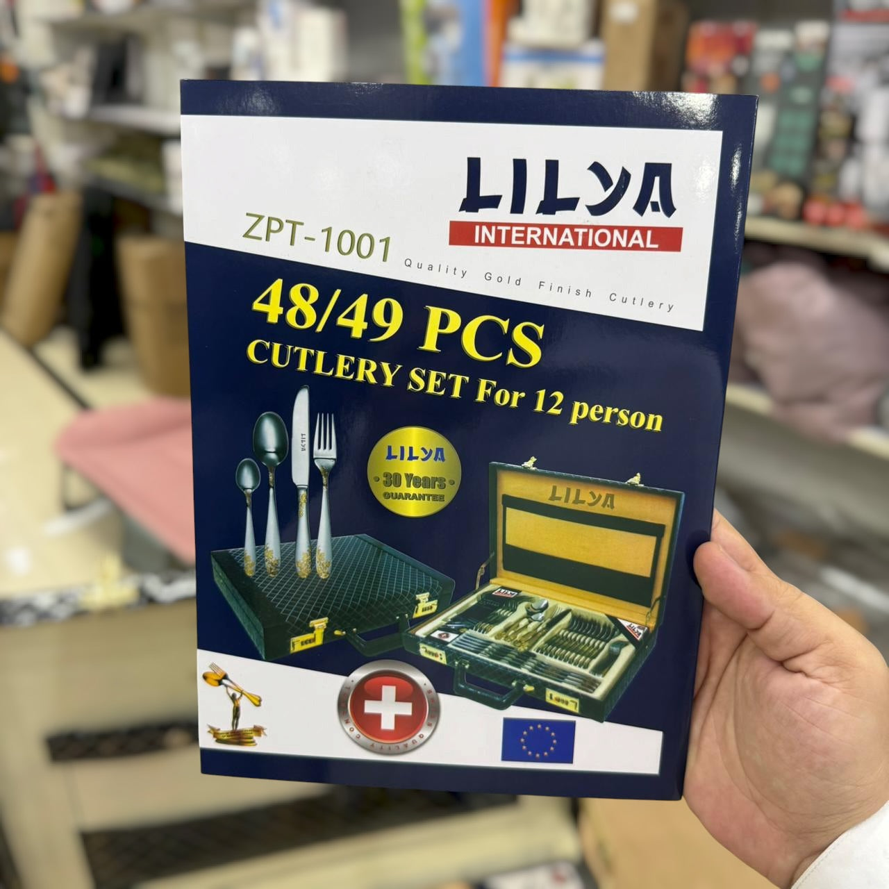 LYLIA 48pcs 12 Person Cutlery Set ￼