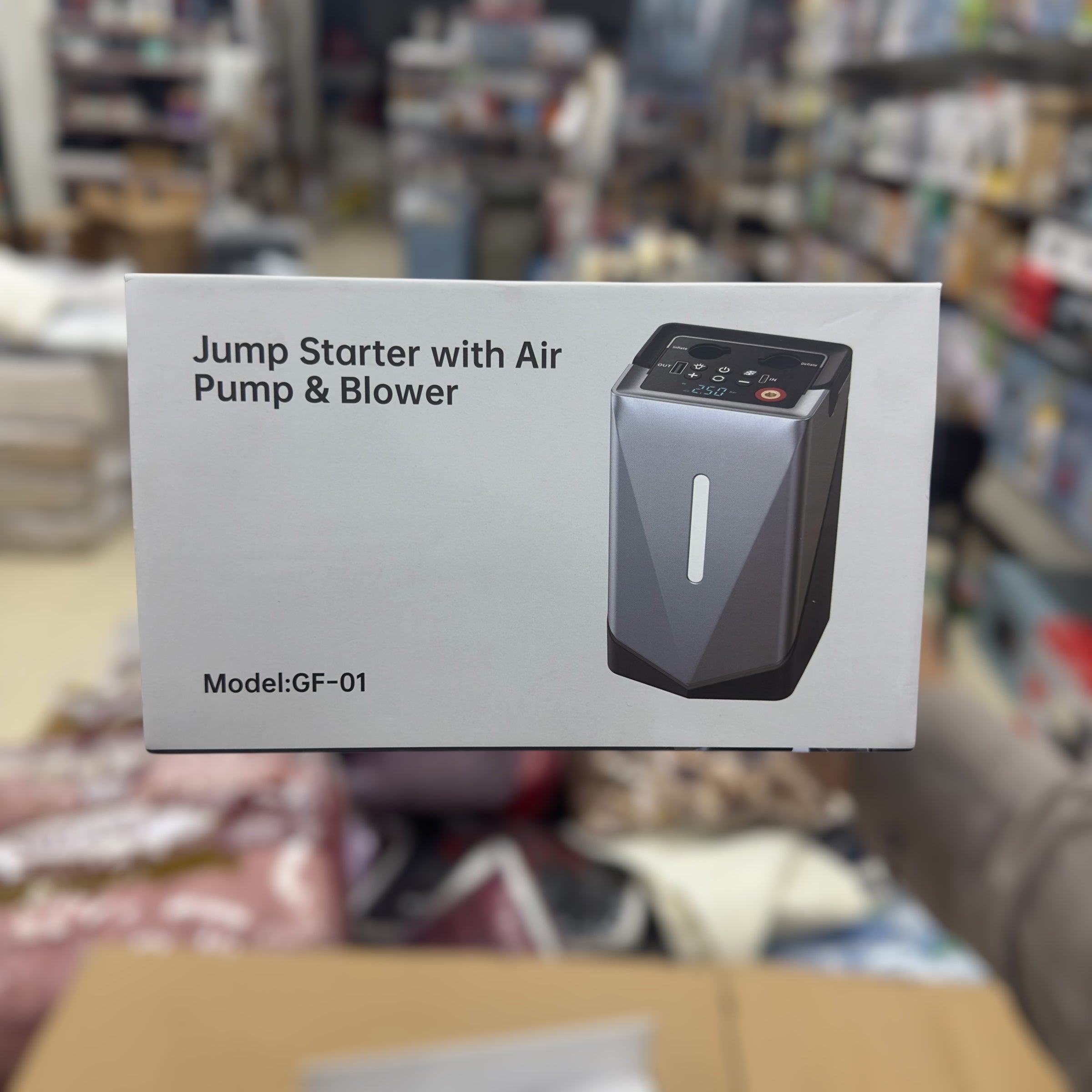 6 in 1 Jump Starter With Air Pump & Blower GF01