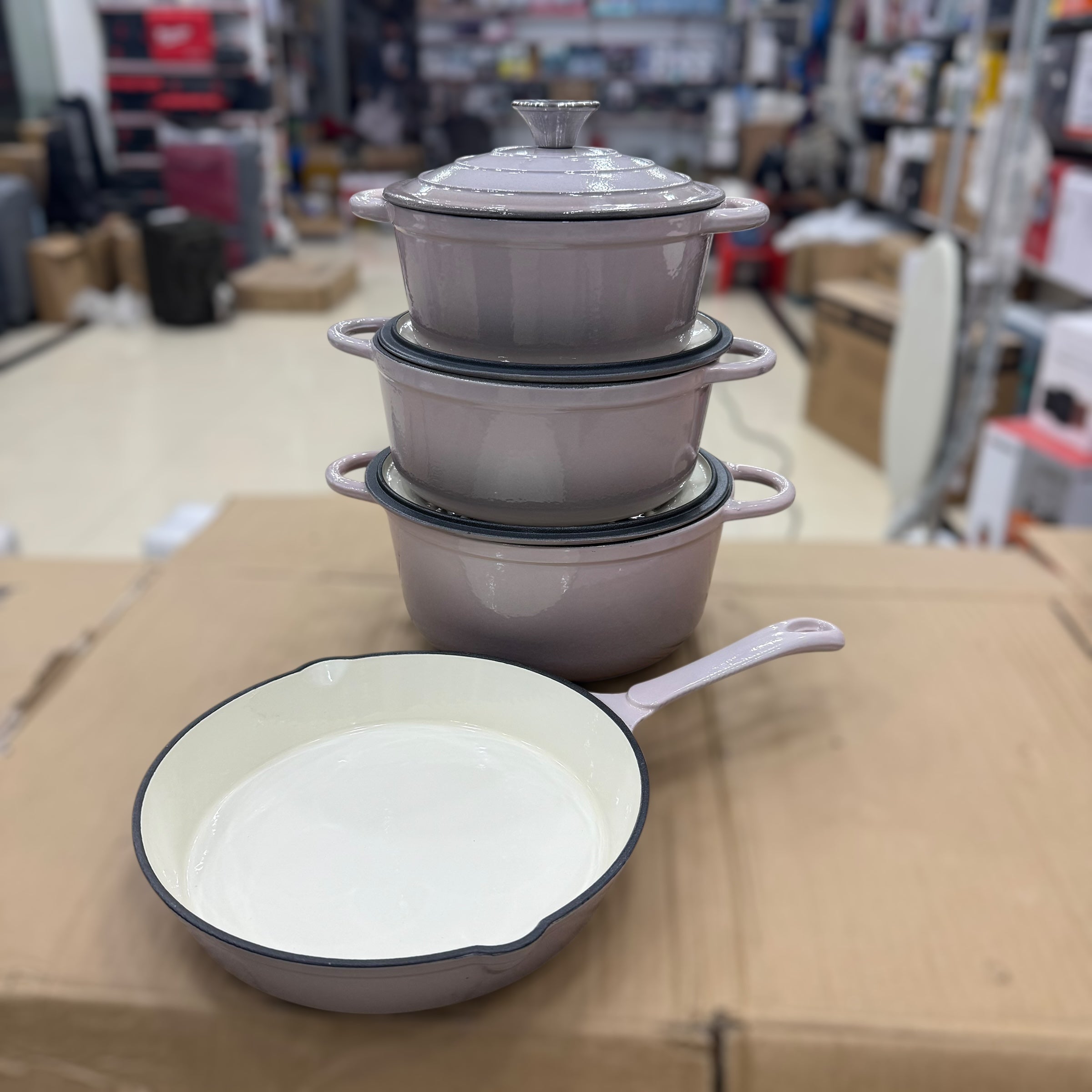 Vmigo 7pcs Cast Iron Cookware Set VM-07
