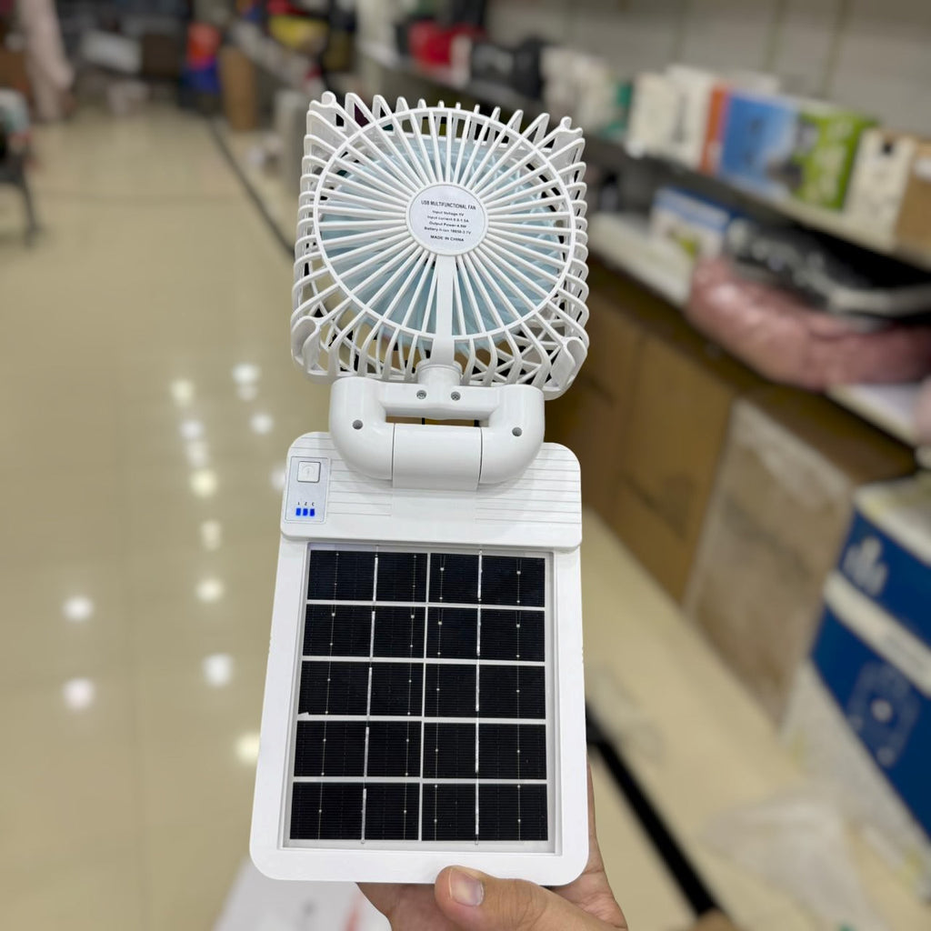 Foldable Solar Rechargeable 
Fan 666