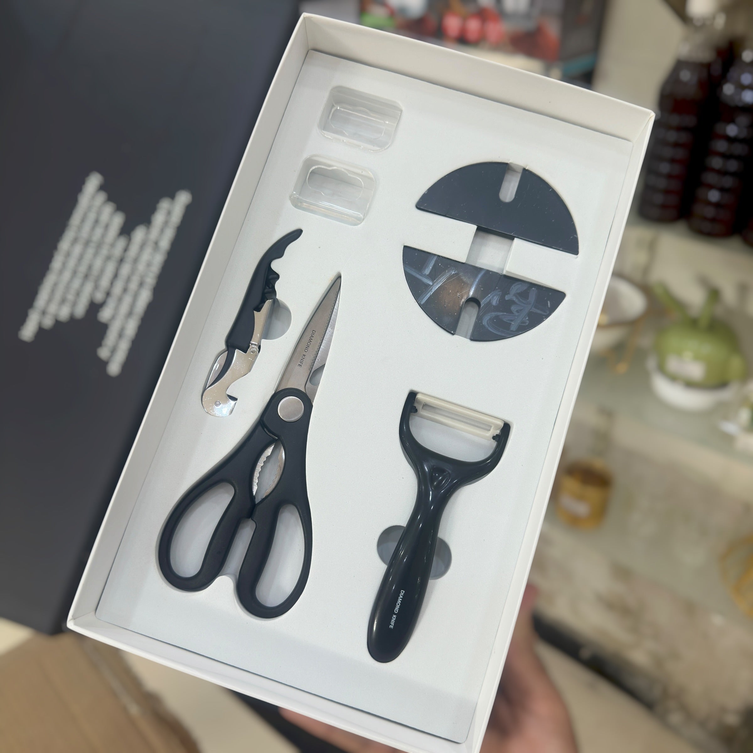 Diamond 7pcs Knife Set with Stand GH-1708A