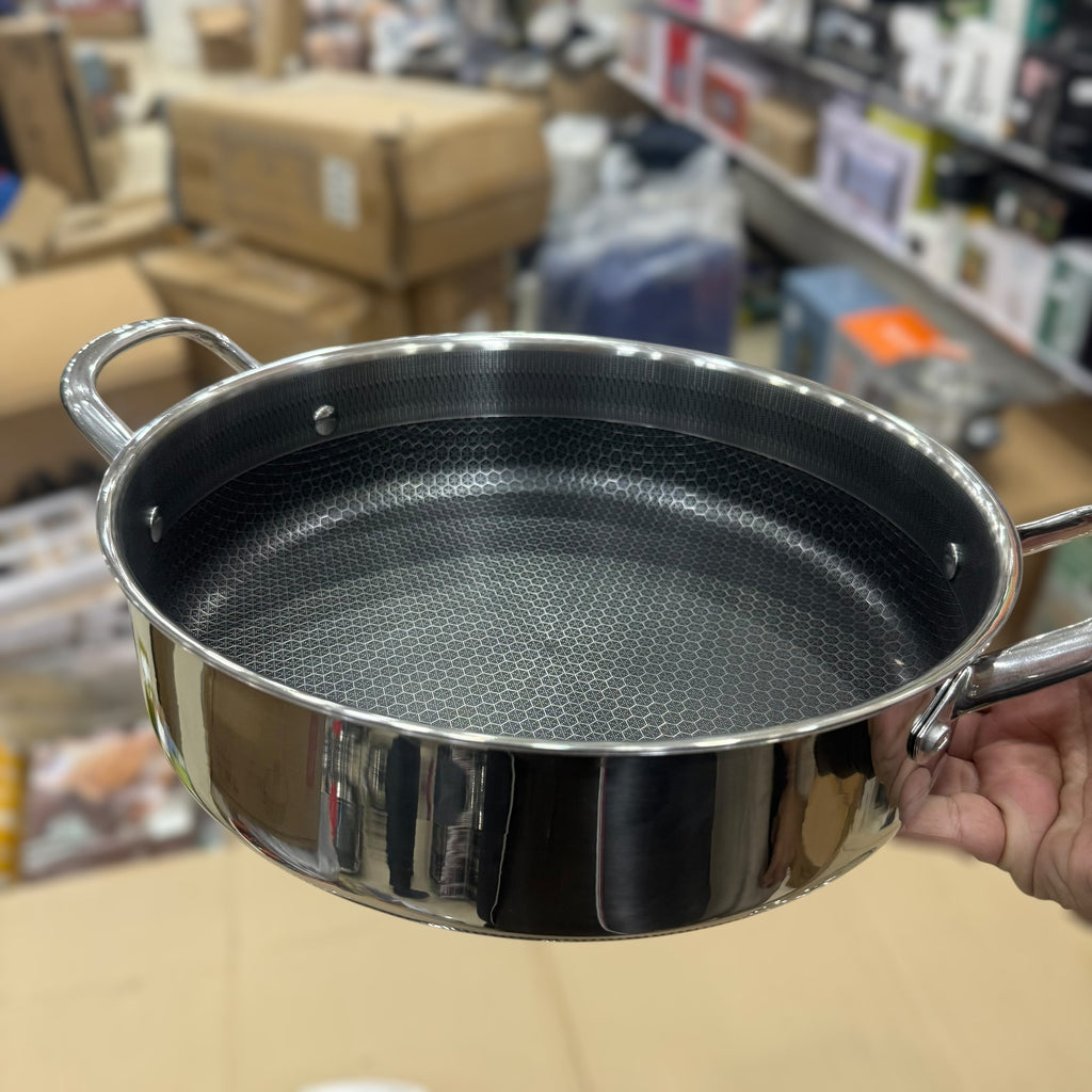 4pcs Big Size Laser Coated Casserole 32cm & 34cm