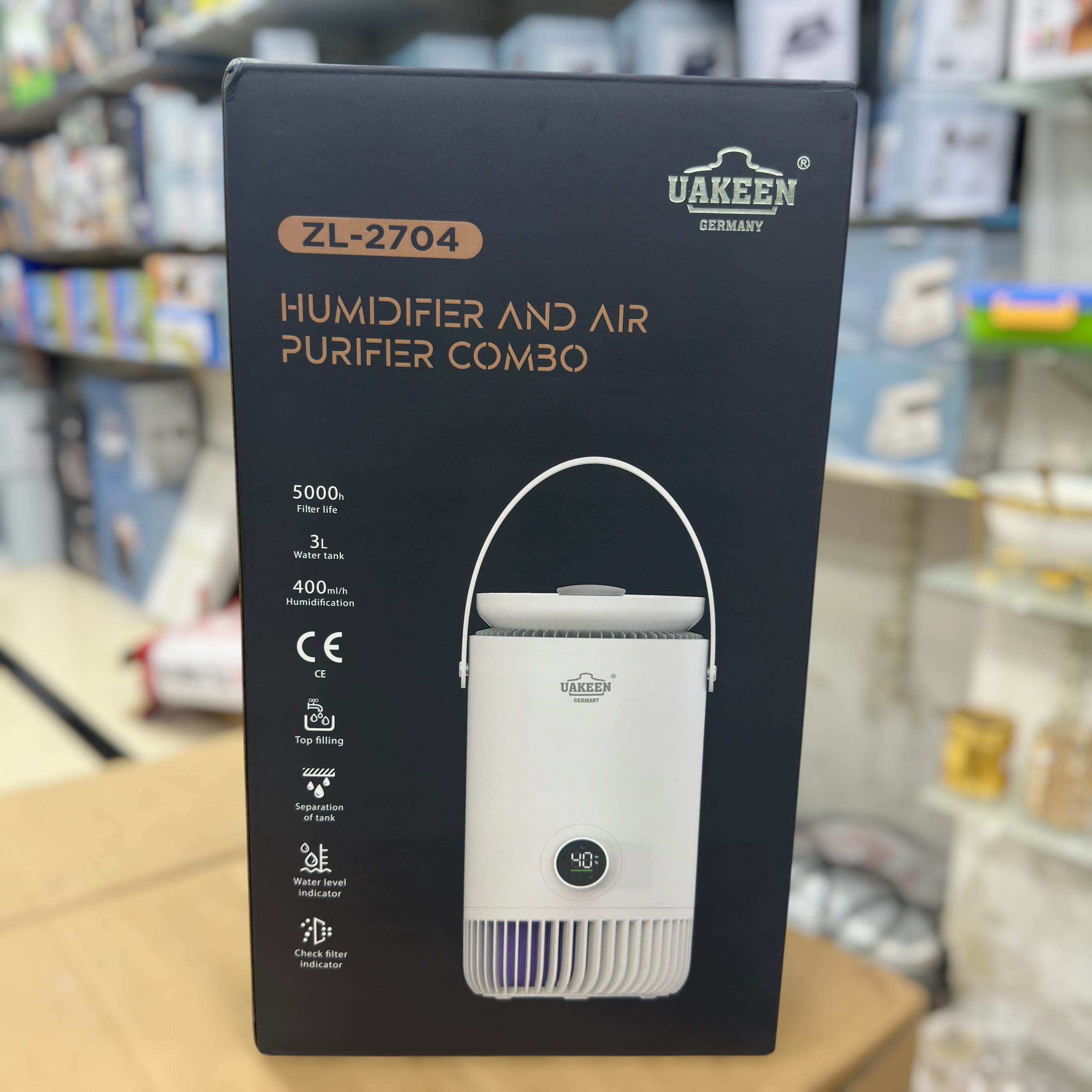 Uakeen Humidifier & Air Purifier Combo ZL-2704
