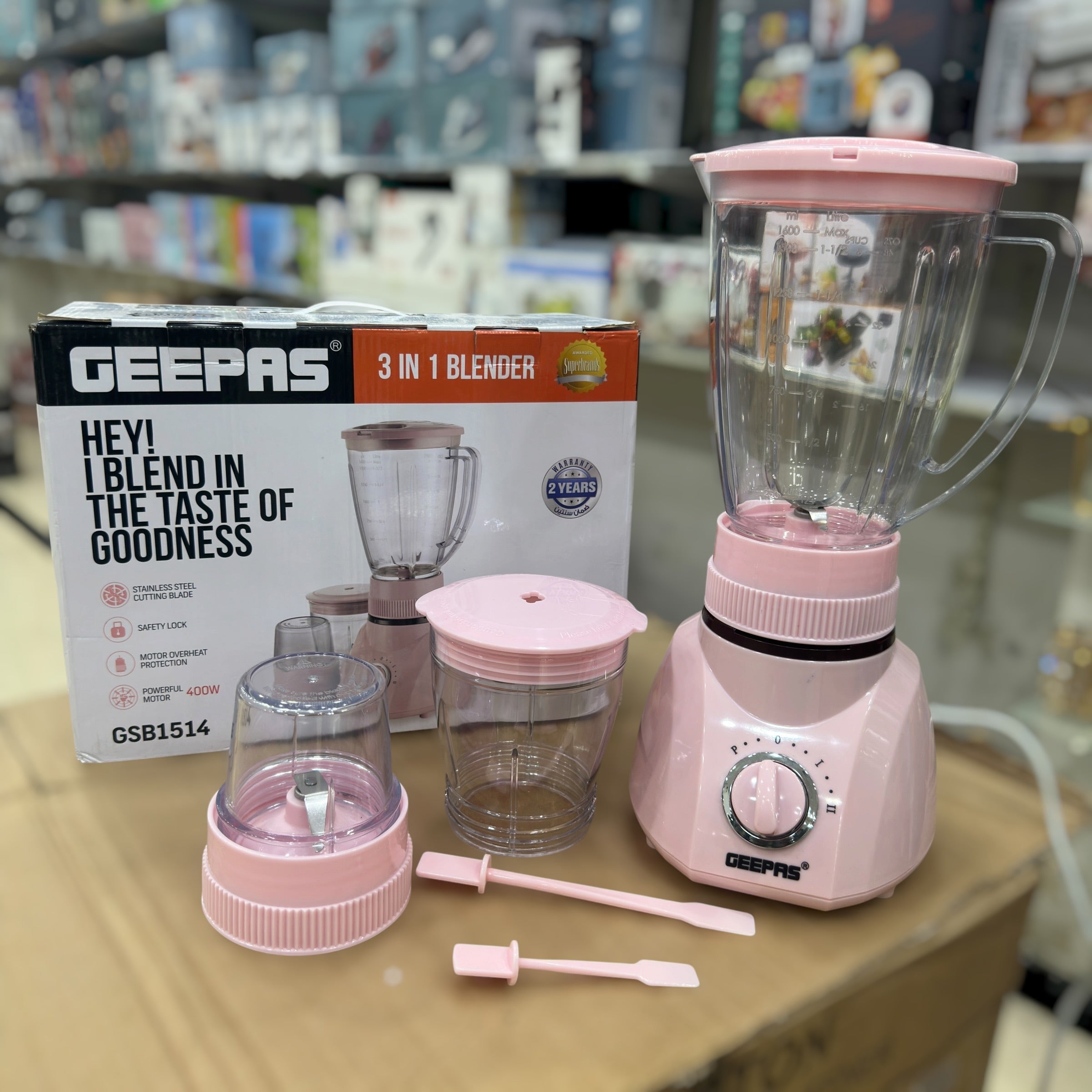 Geepas 3 in 1 Blender GSB1514