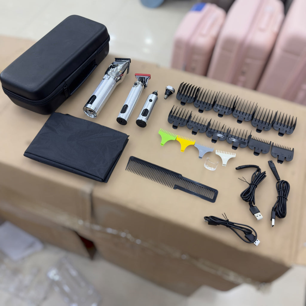 Premium Metal Body 3 in 1 Grooming Kit 985