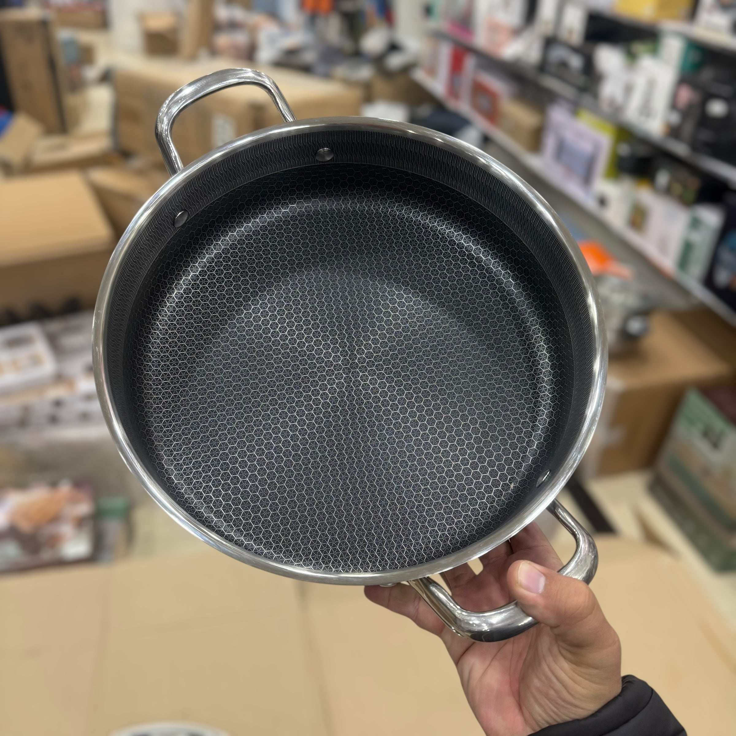 4pcs Big Size Laser Coated Casserole 32cm & 34cm