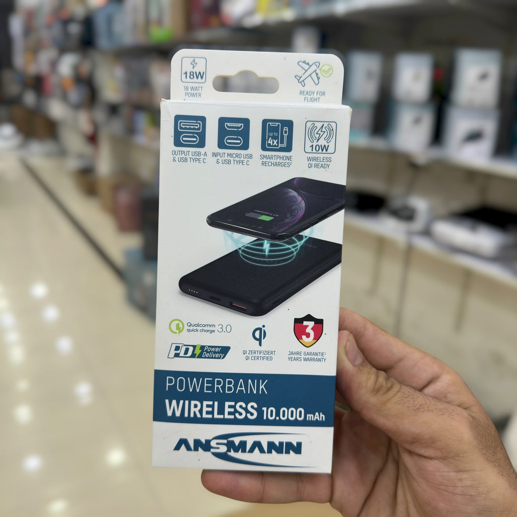 Ansmann Wireless 10000mAh Power Bank