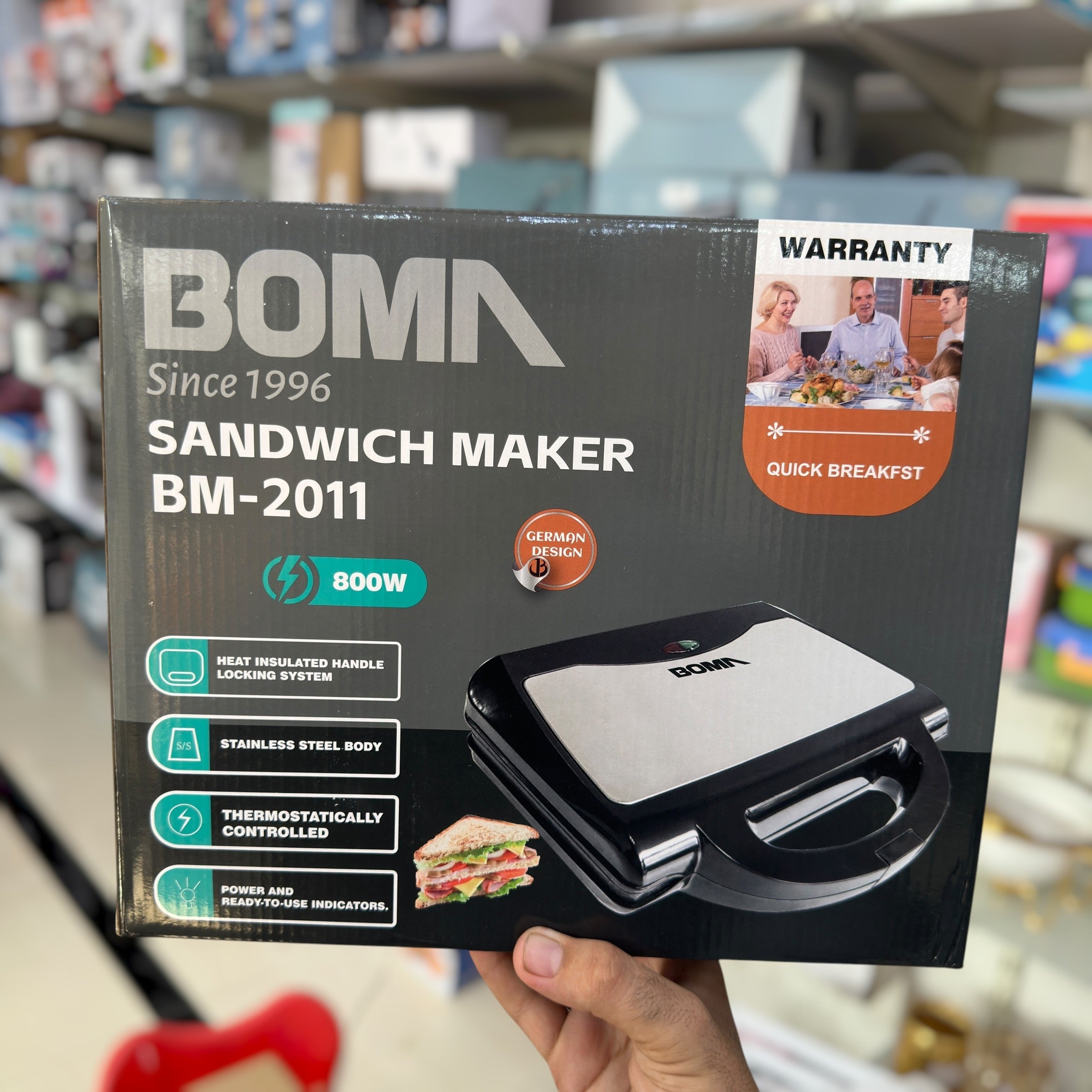 Boma 800W Sandwich Maker BM-2011