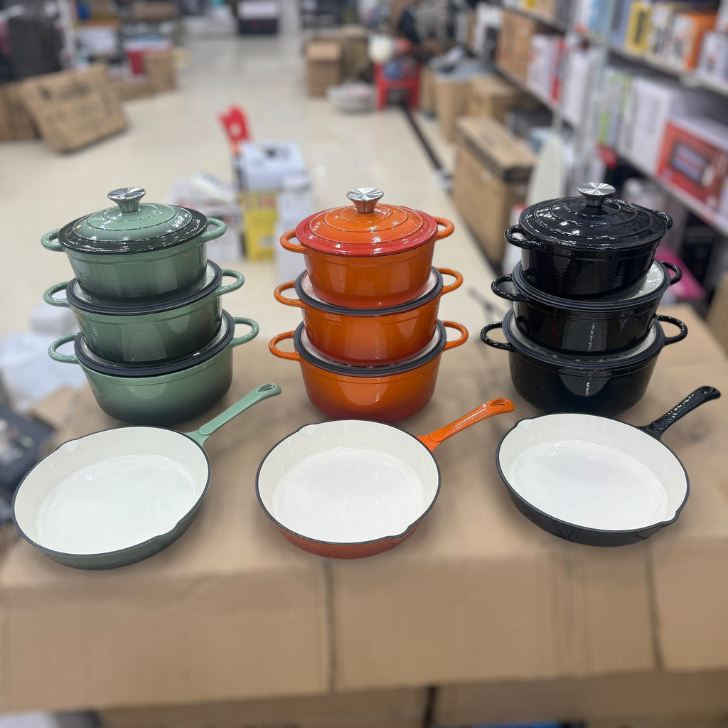 Vmigo 7pcs Cast Iron Cookware Set VM-07