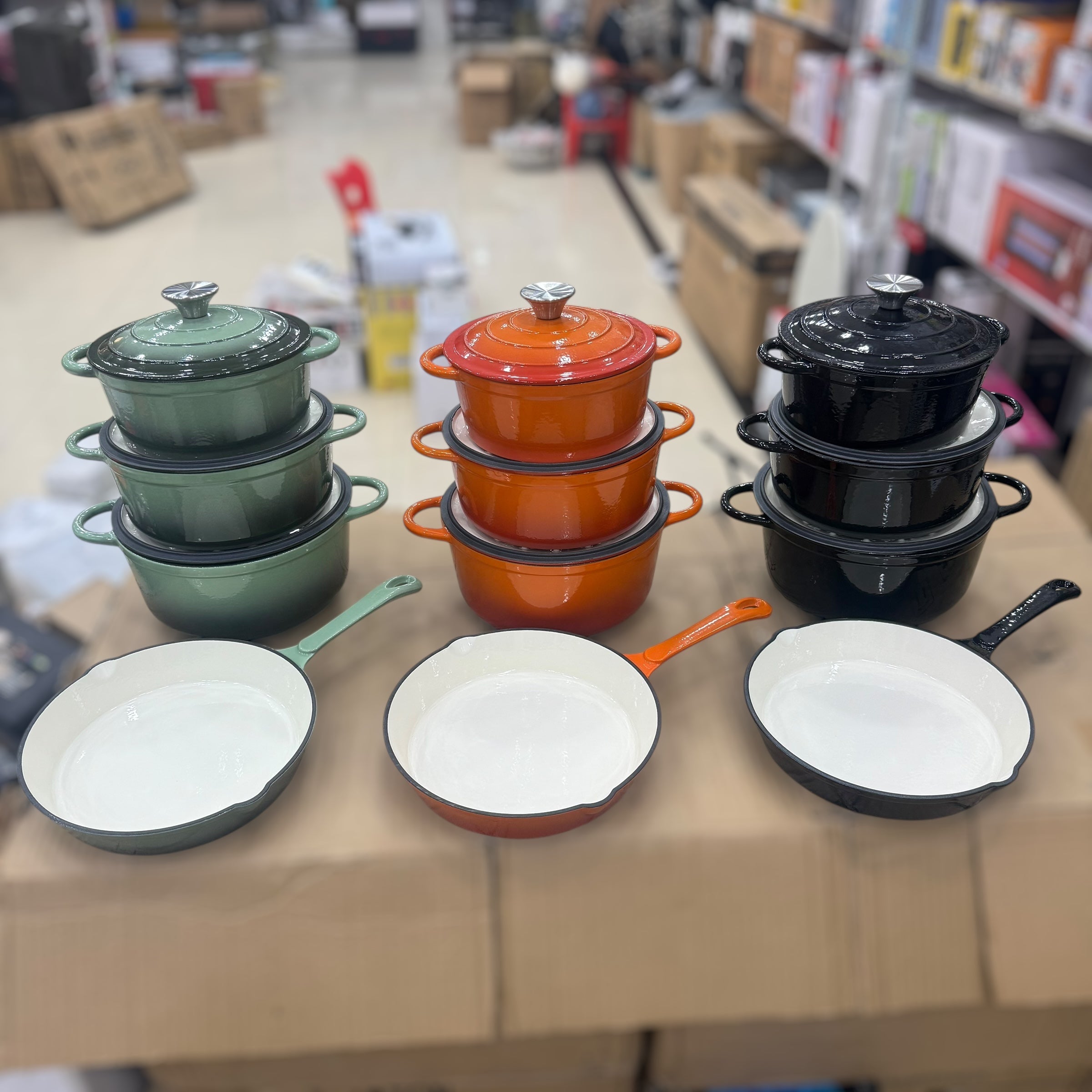 Vmigo 7pcs Cast Iron Cookware Set VM-07