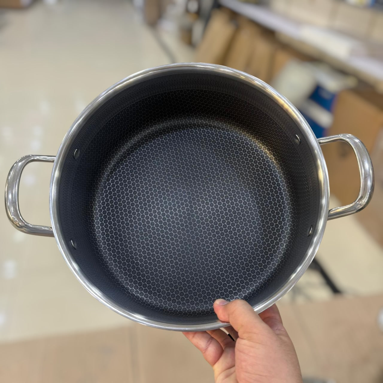 6pcs Deep Laser Coated Set Size = 28 to 32cm