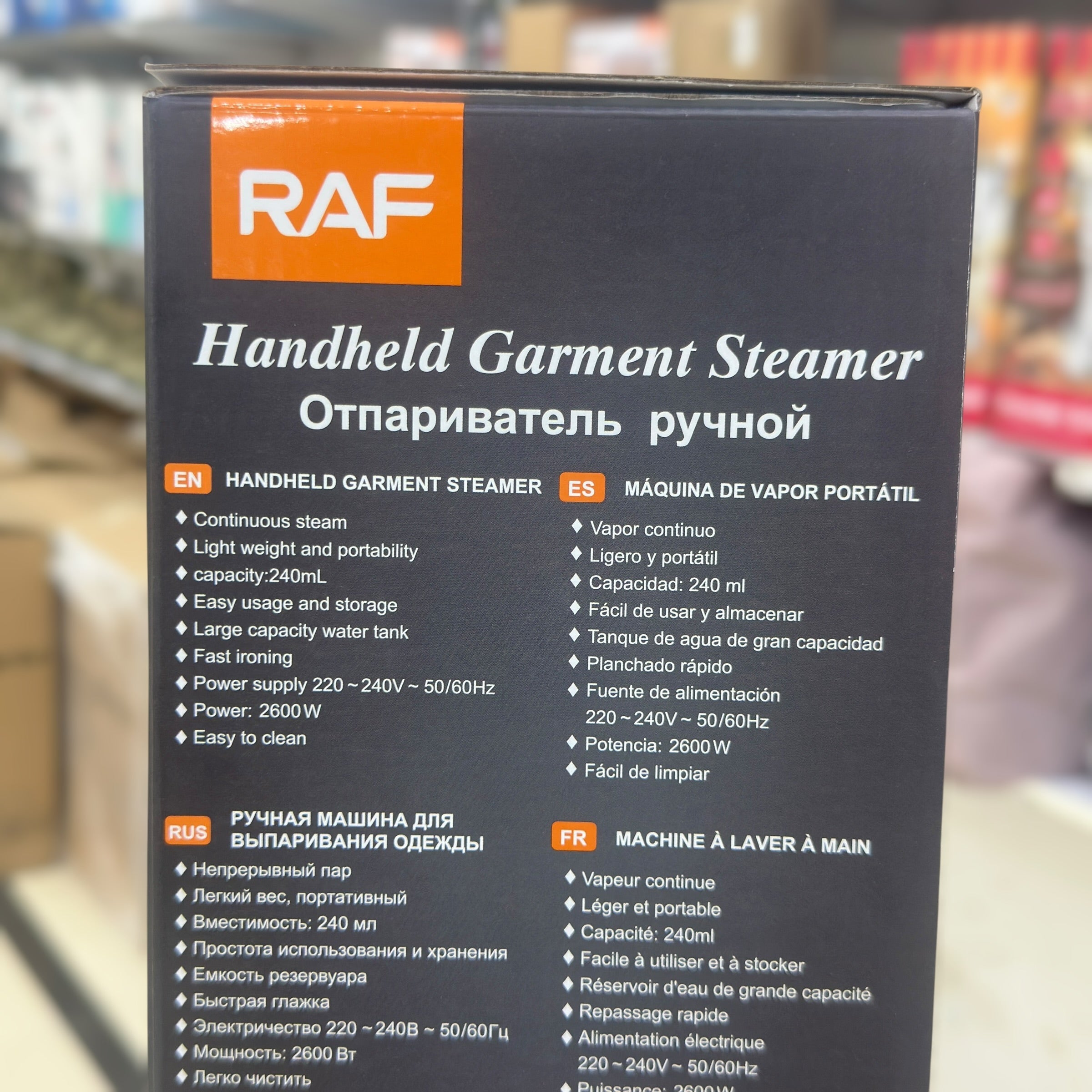 RAF Handheld Garment Steamer 1326