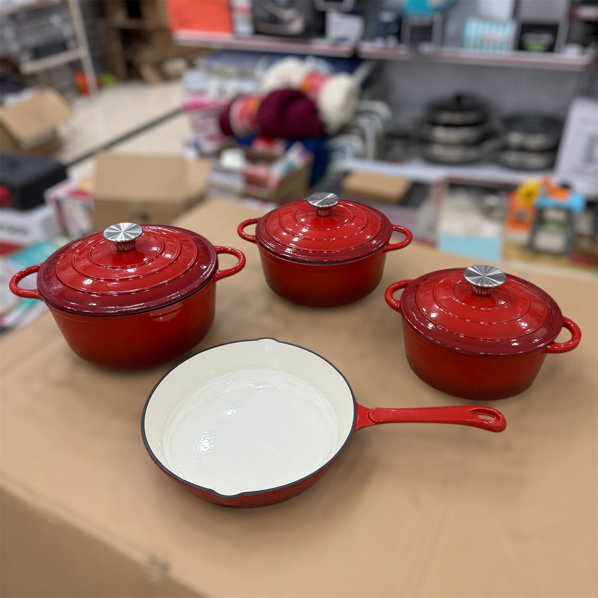 Vmigo 7pcs Cast Iron Cookware Set VM-07