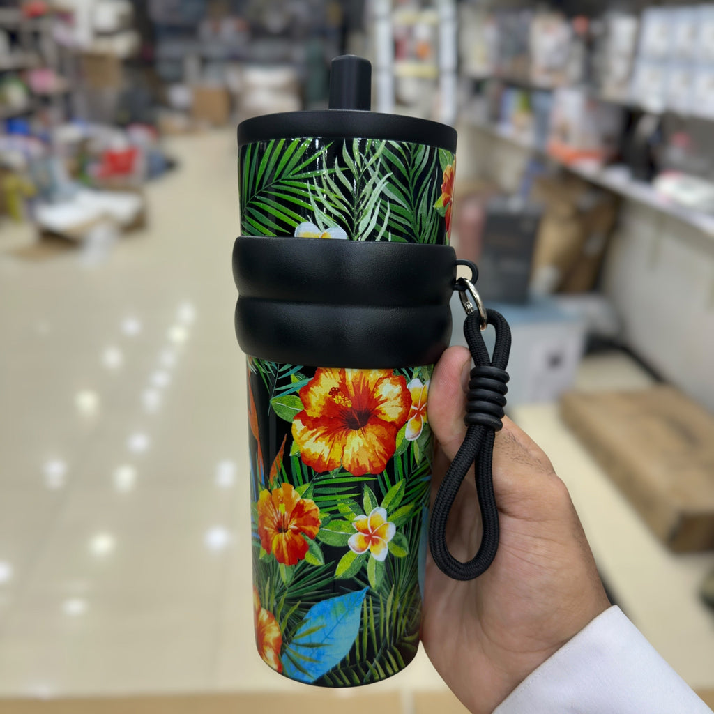 Cute Tumbler with Straw & Handle 710ml