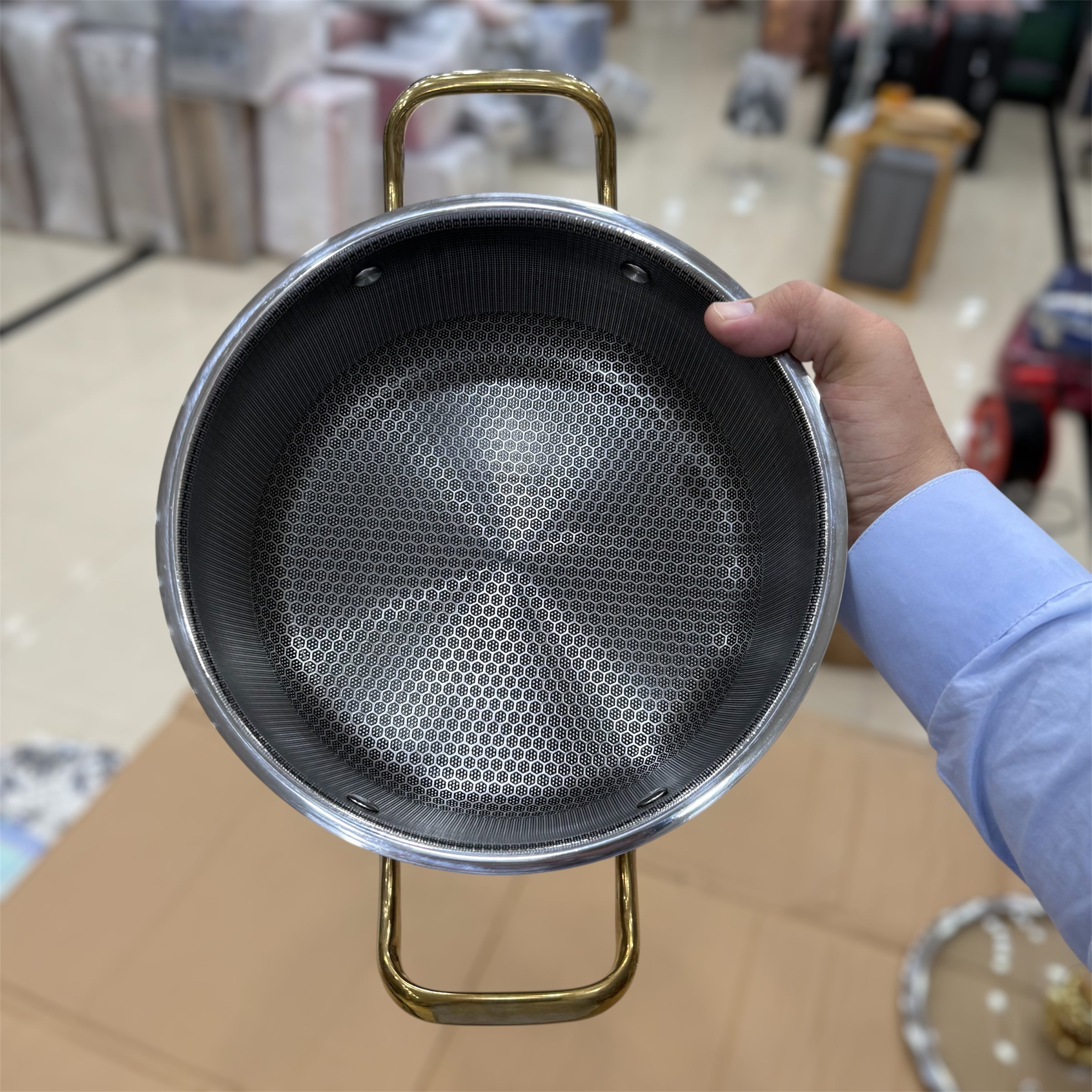 Amazon Flanek Laser HoneyComb Stainless Steel Pot 5L