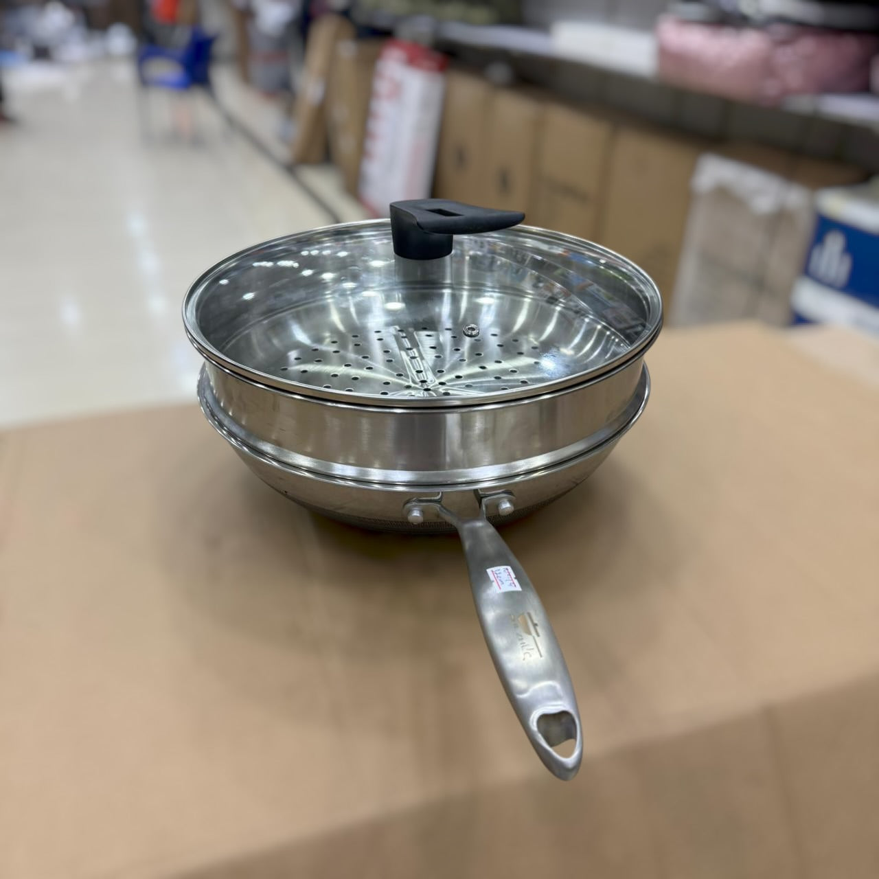 2 in 1 Laser Coated Deep Pan & Steamer