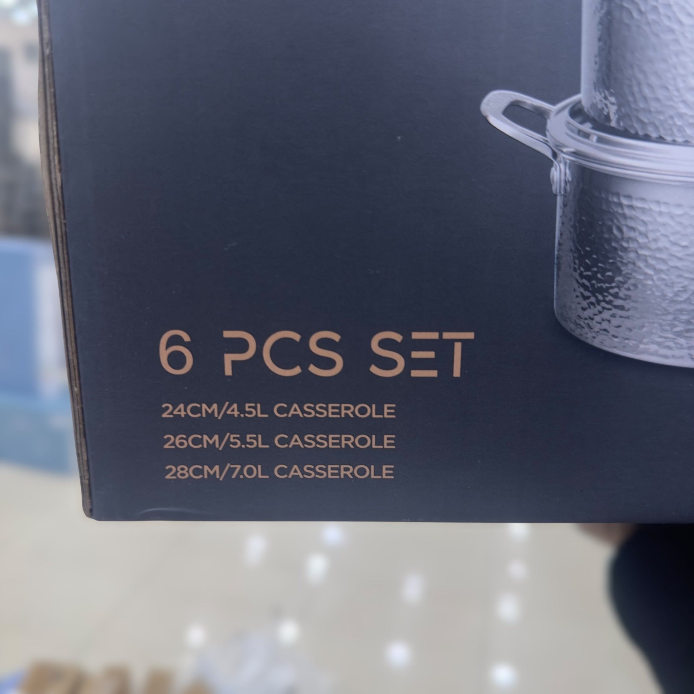 Uakeen 6 Pcs Triply S/S Cookware Set