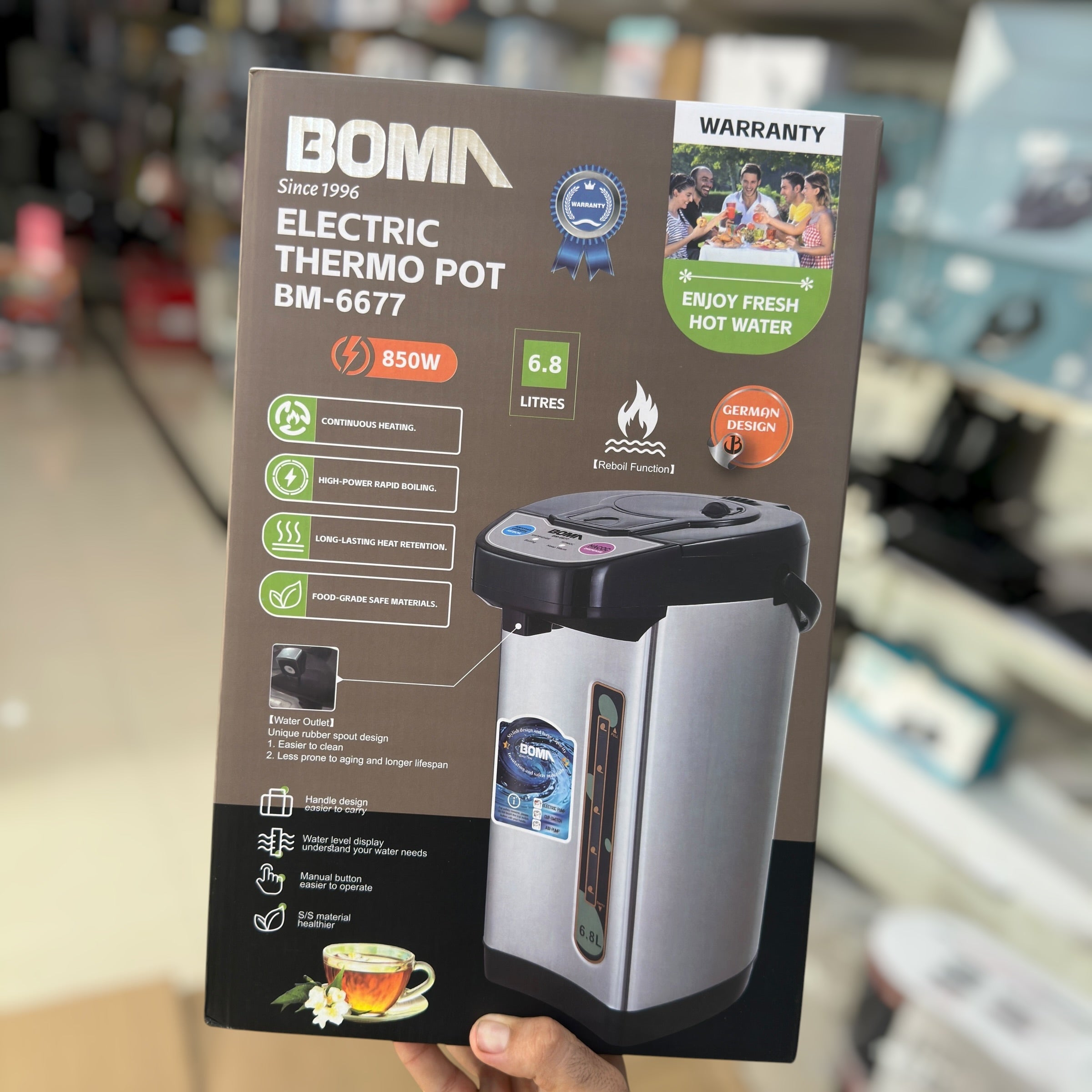 Boma 6.8L Electric Thermo Pot BM-6677