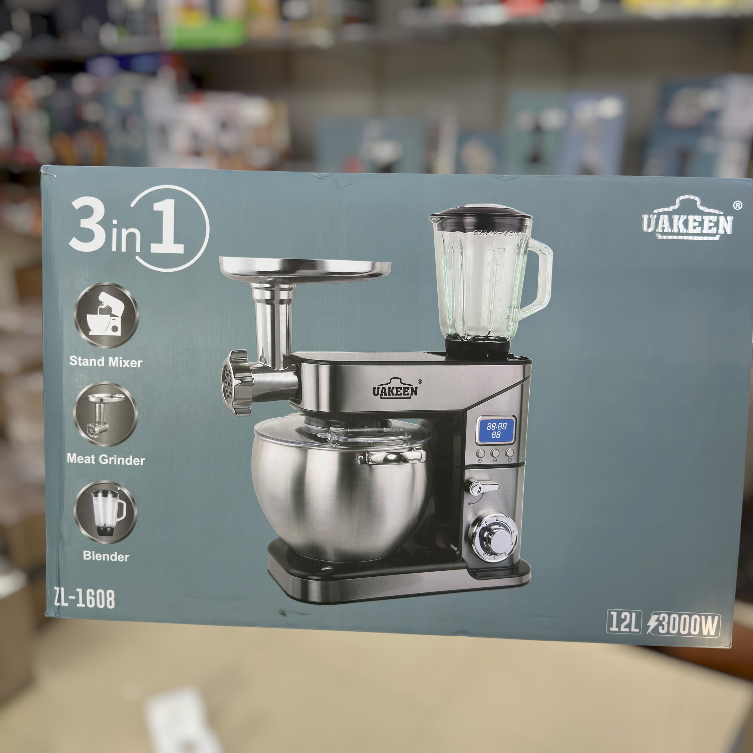 Uakeen 12L Multifunctional Stand Mixer ZL-1608