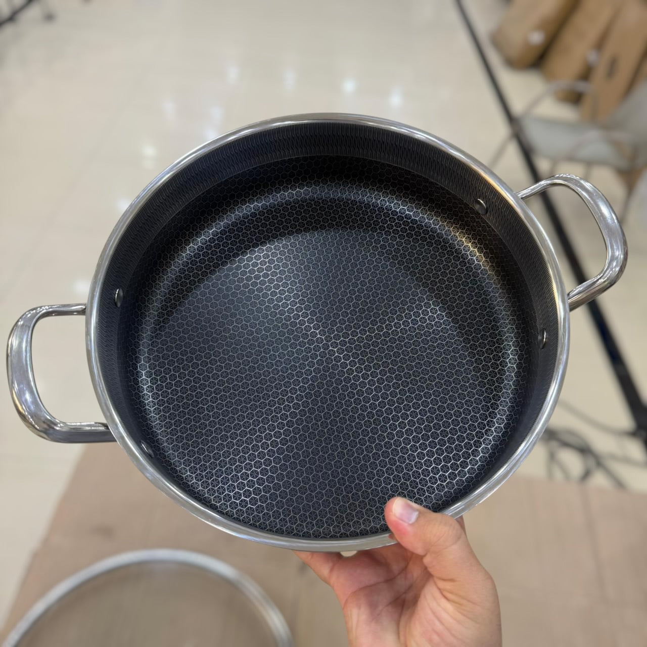 8pcs Shallow Laser Coated Set Size 26cm to 32cm