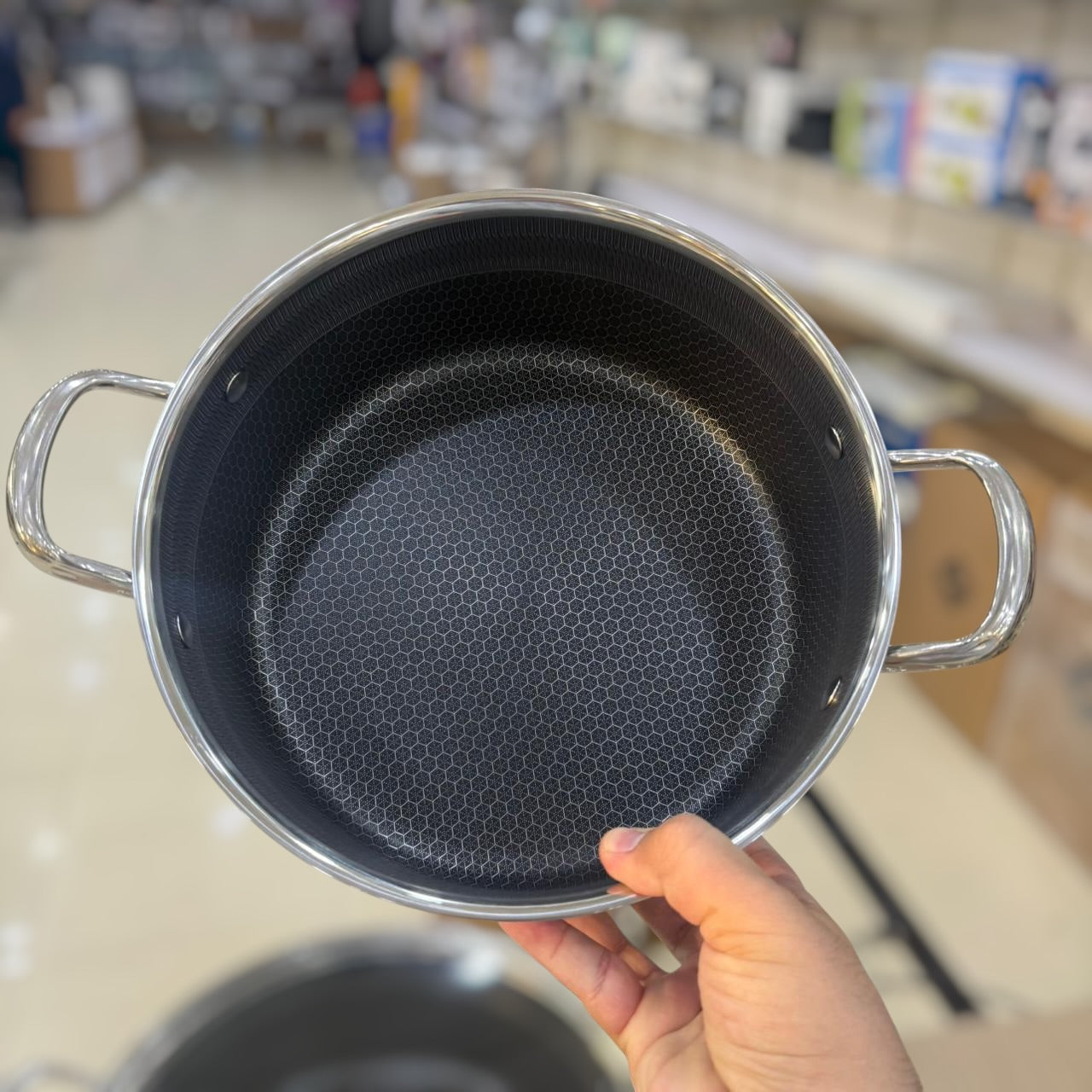 6pcs Deep Laser Coated Set Size = 28 to 32cm