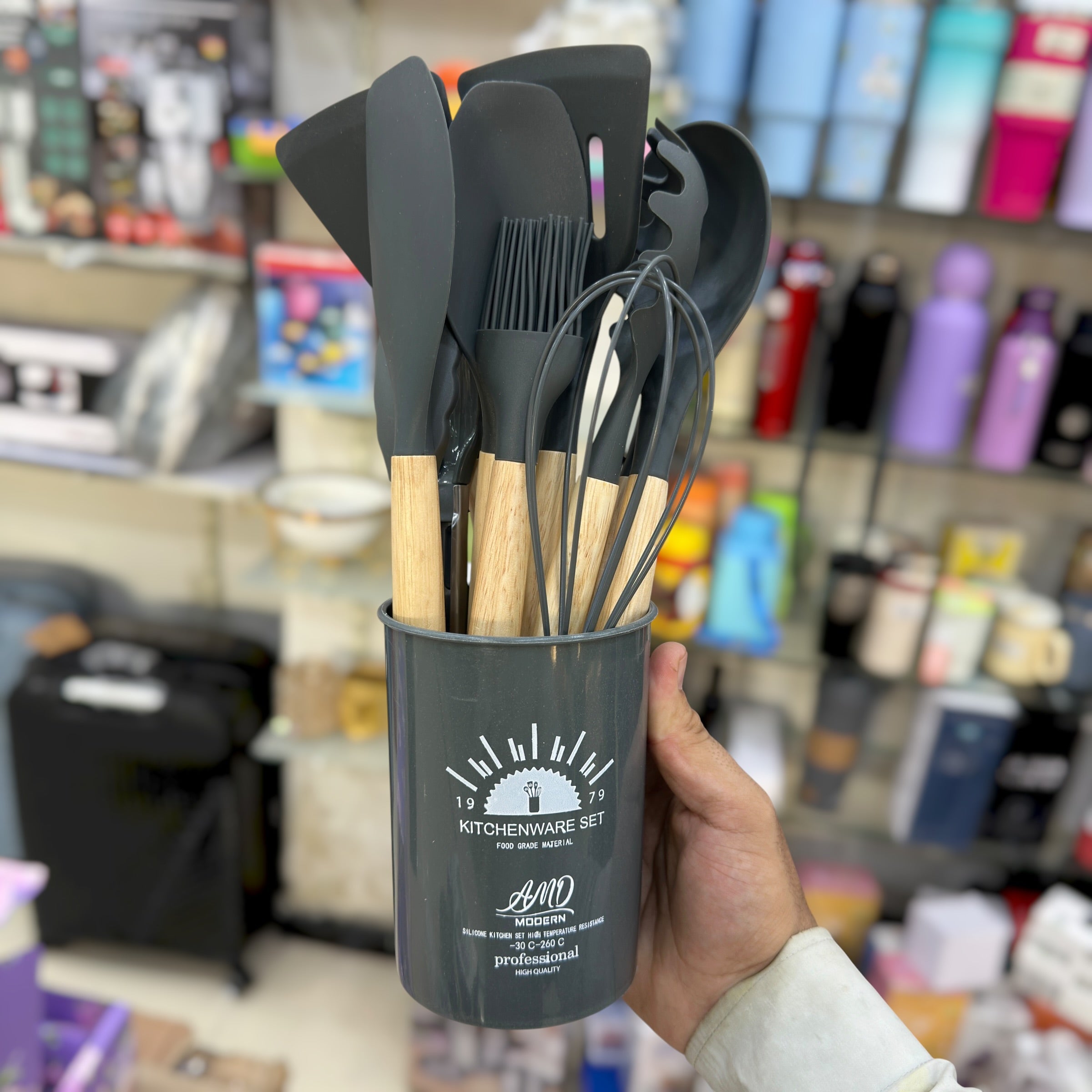 12pcs AMD Silicone Kitchen Spoon Set