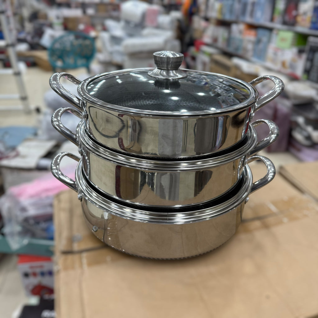 Laser Coated 6pcs Cookware Set Size 30cm to 34cm