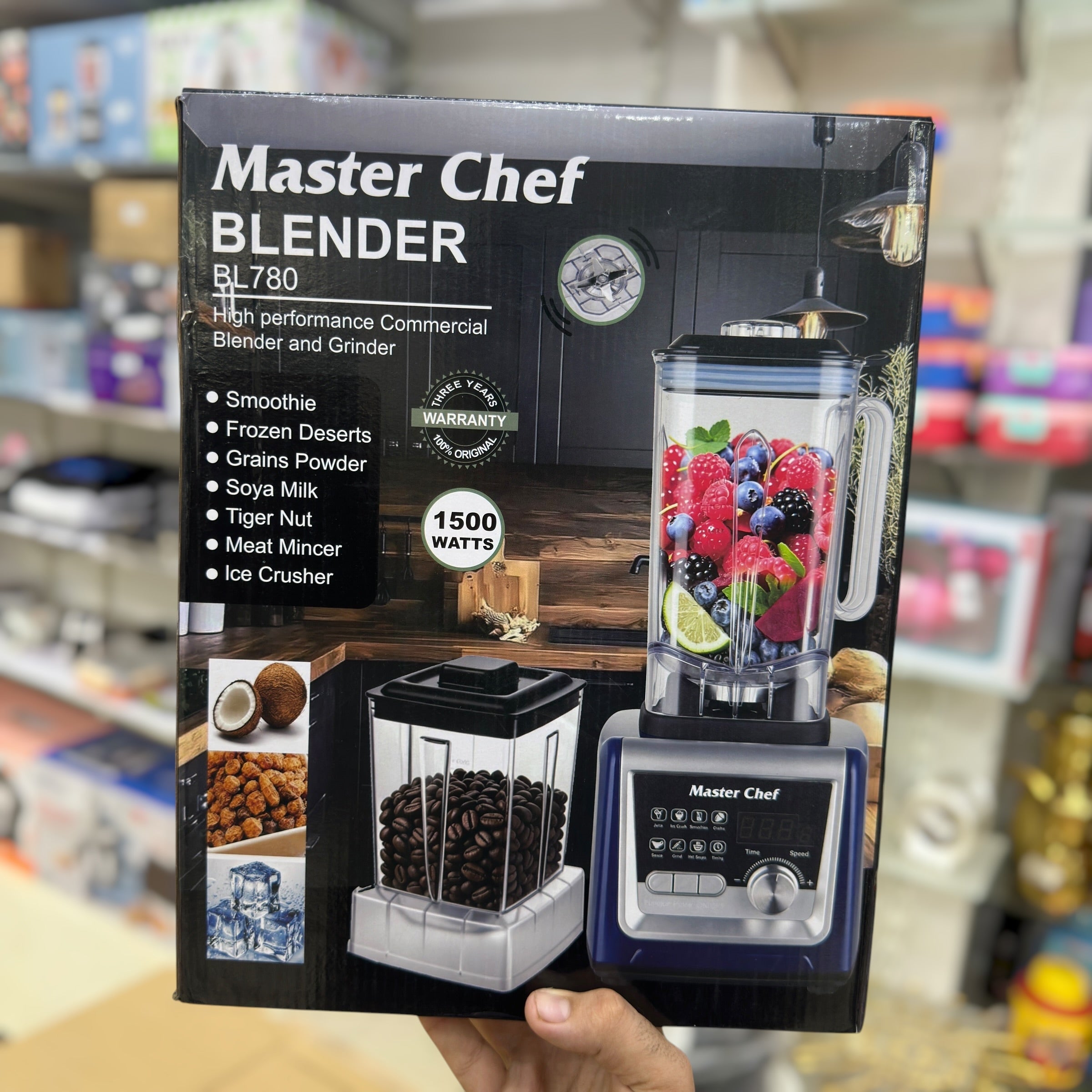 Master Chef Commercial Blender & Grinder BL780