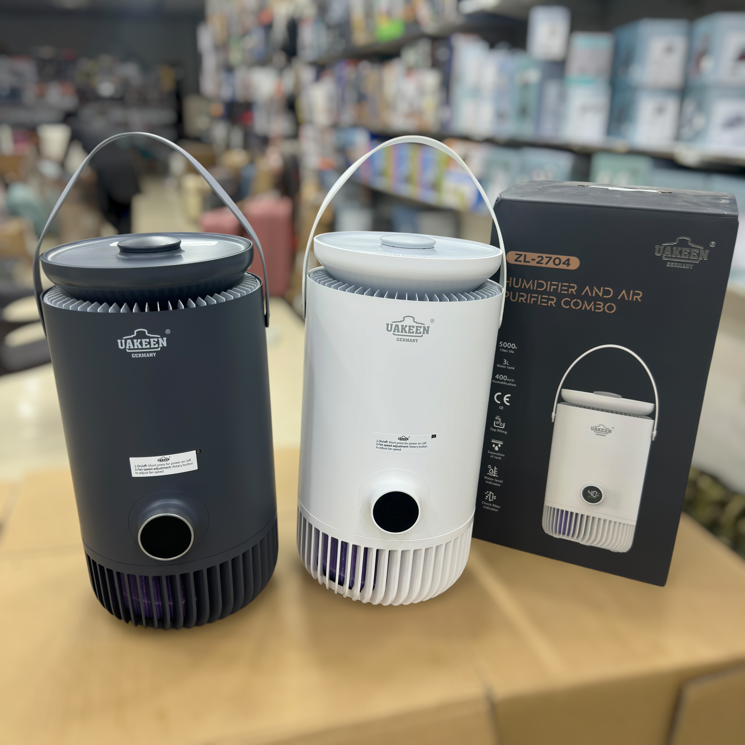 Uakeen Humidifier & Air Purifier Combo ZL-2704