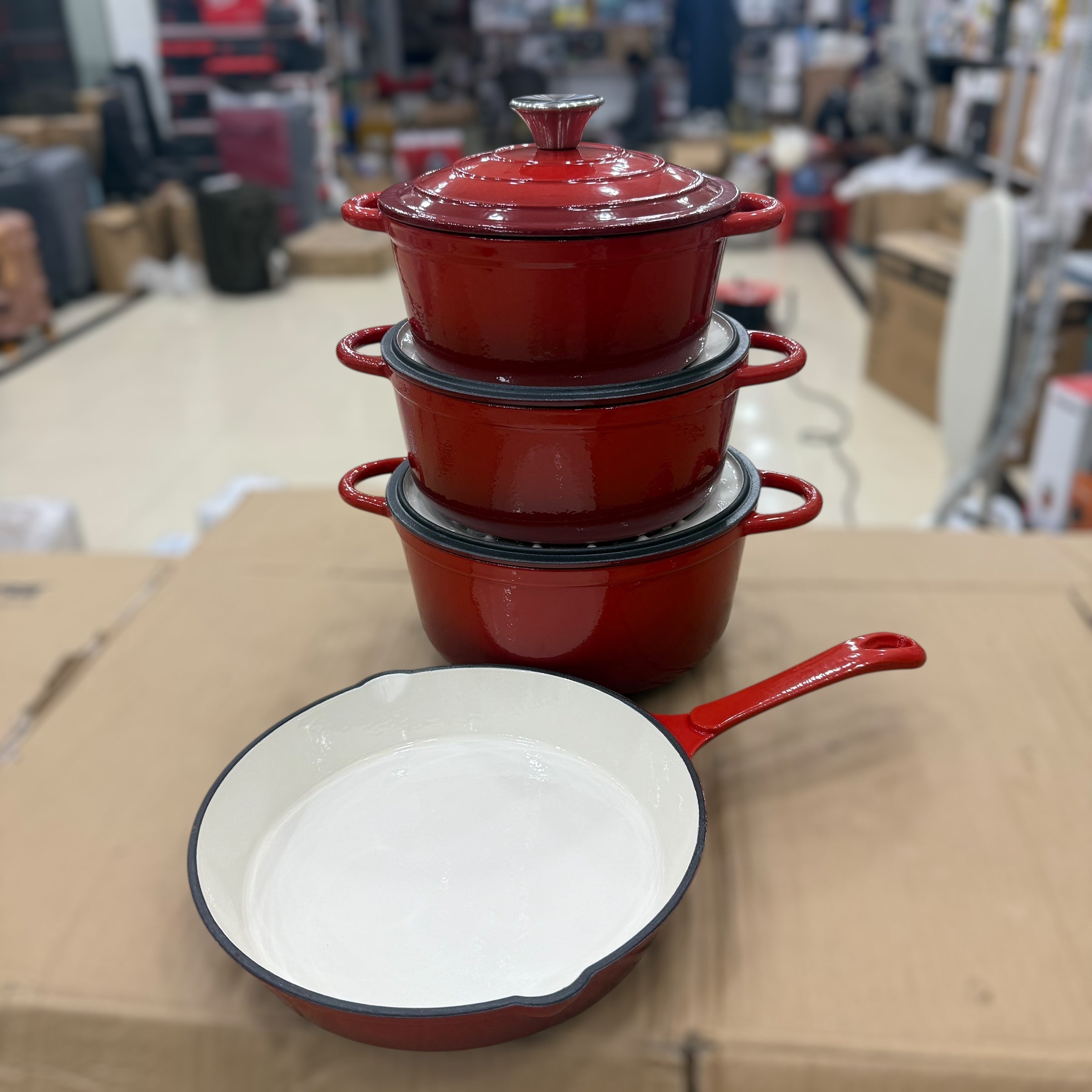 Vmigo 7pcs Cast Iron Cookware Set VM-07