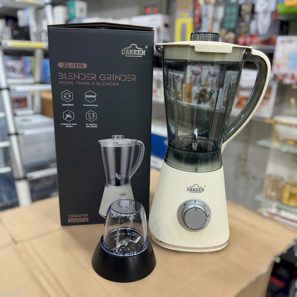 Uakeen 2 in 1 Blender Grinder Set ZL-1315