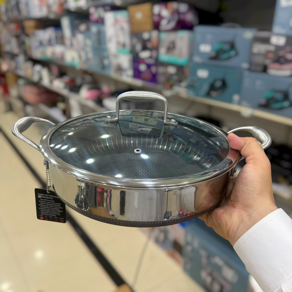 UCC LIFE 9pcs Triply Laser Coated Stainless Steel Cookware Set UC-TSS0209D