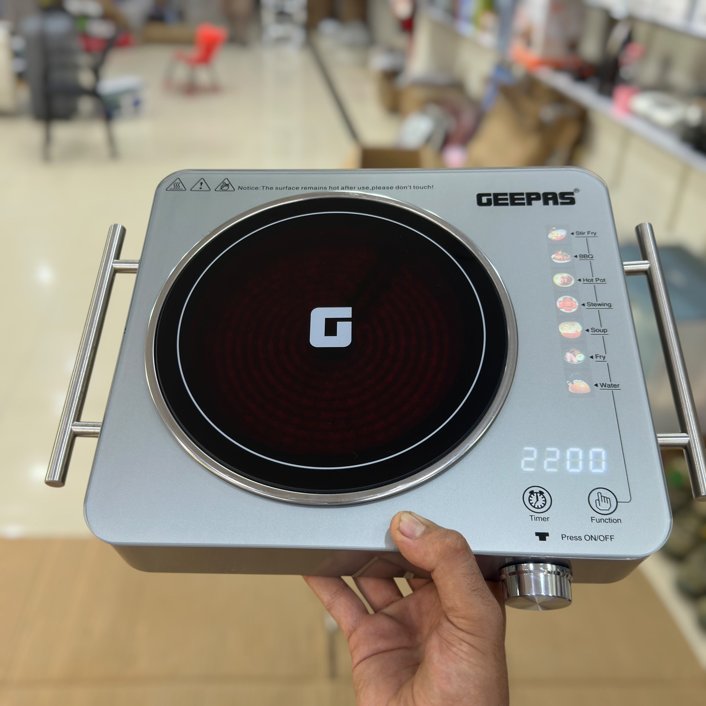 Geepas 2200W Digital Hot Plate 33032