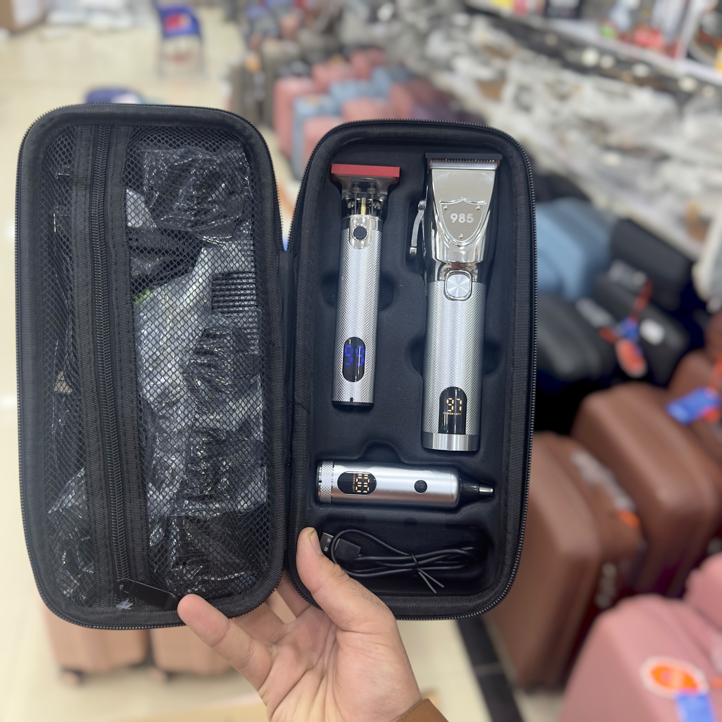 Premium Metal Body 3 in 1 Grooming Kit 985