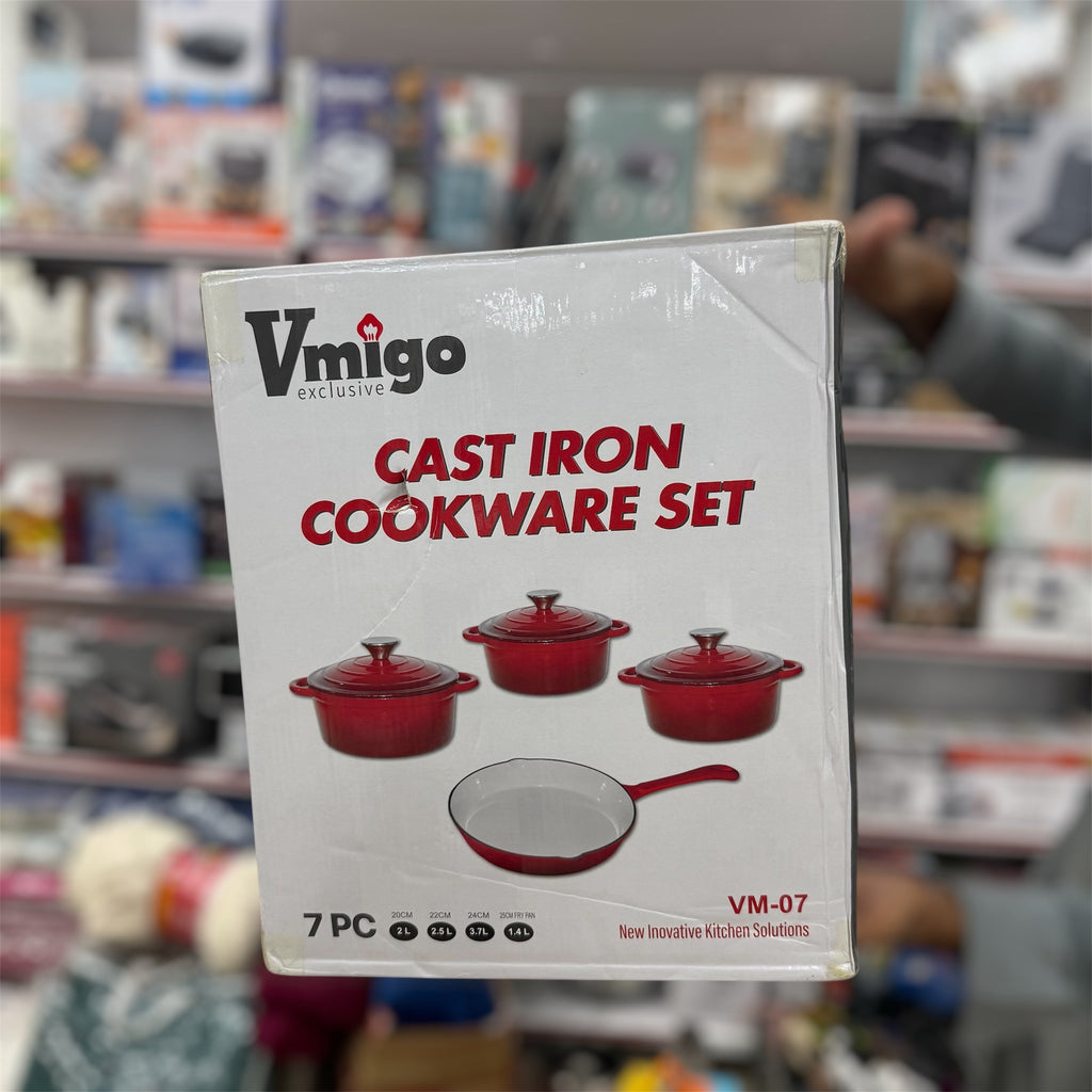 Vmigo 7pcs Cast Iron Cookware Set VM-07