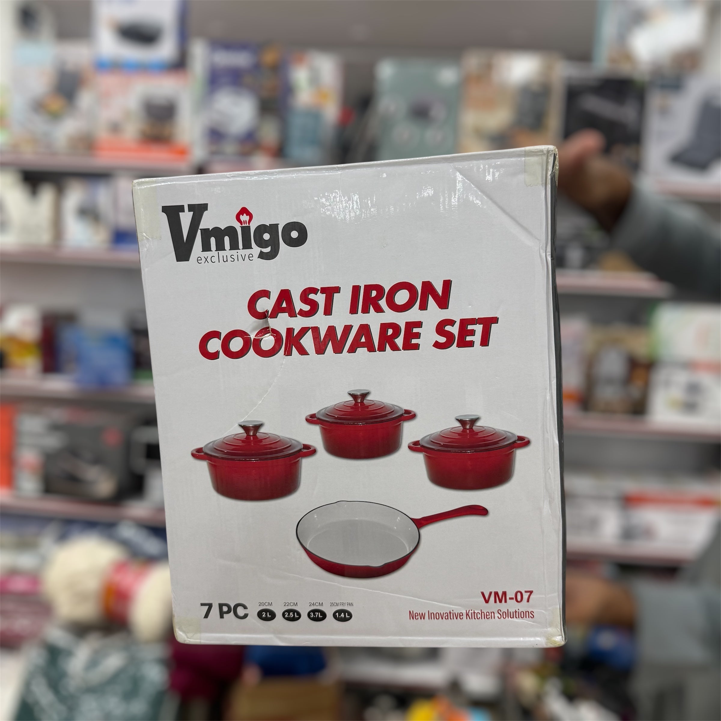 Vmigo 7pcs Cast Iron Cookware Set VM-07