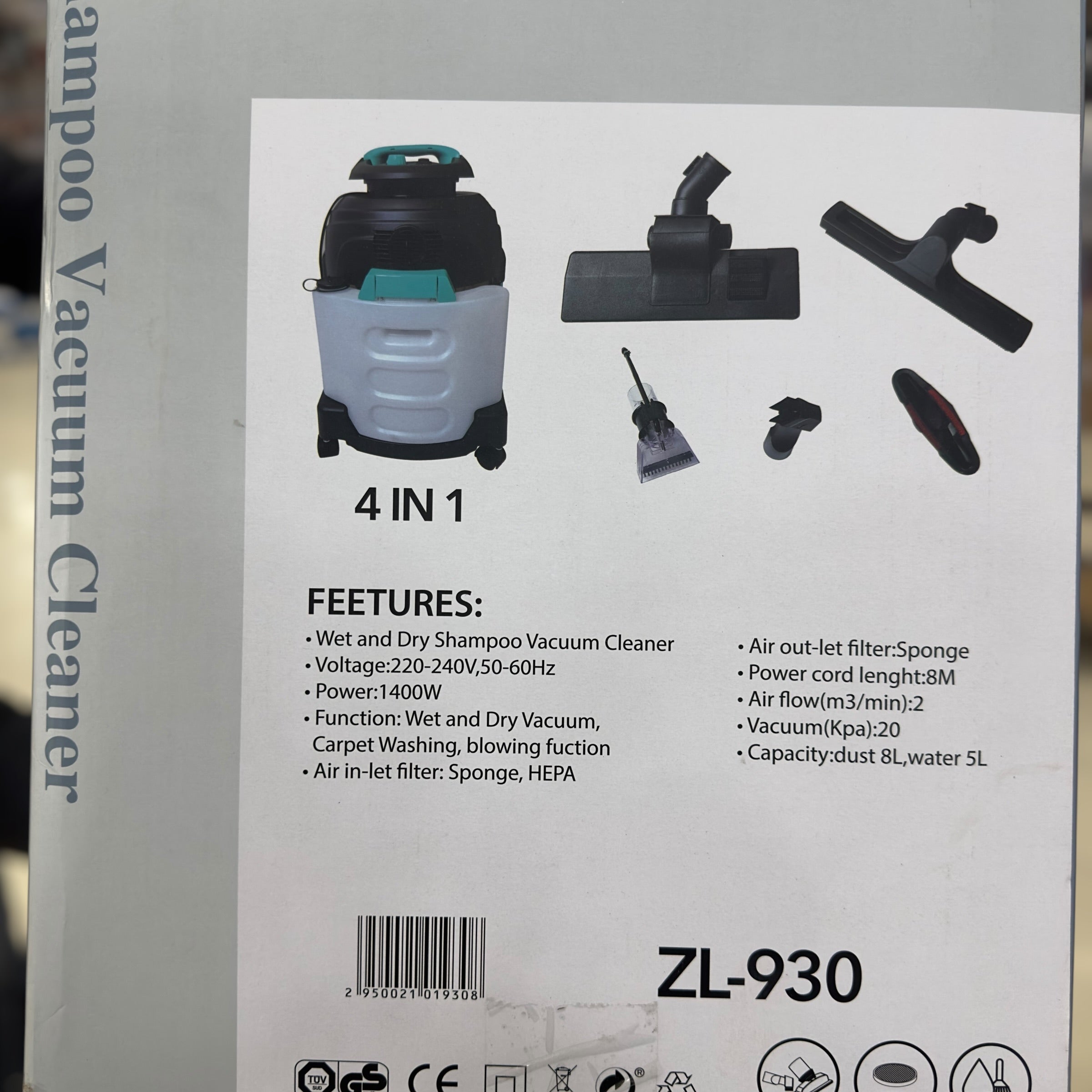 Uakeen  Wet and Dry Shampoo Vacuum Cleaner ZL-930