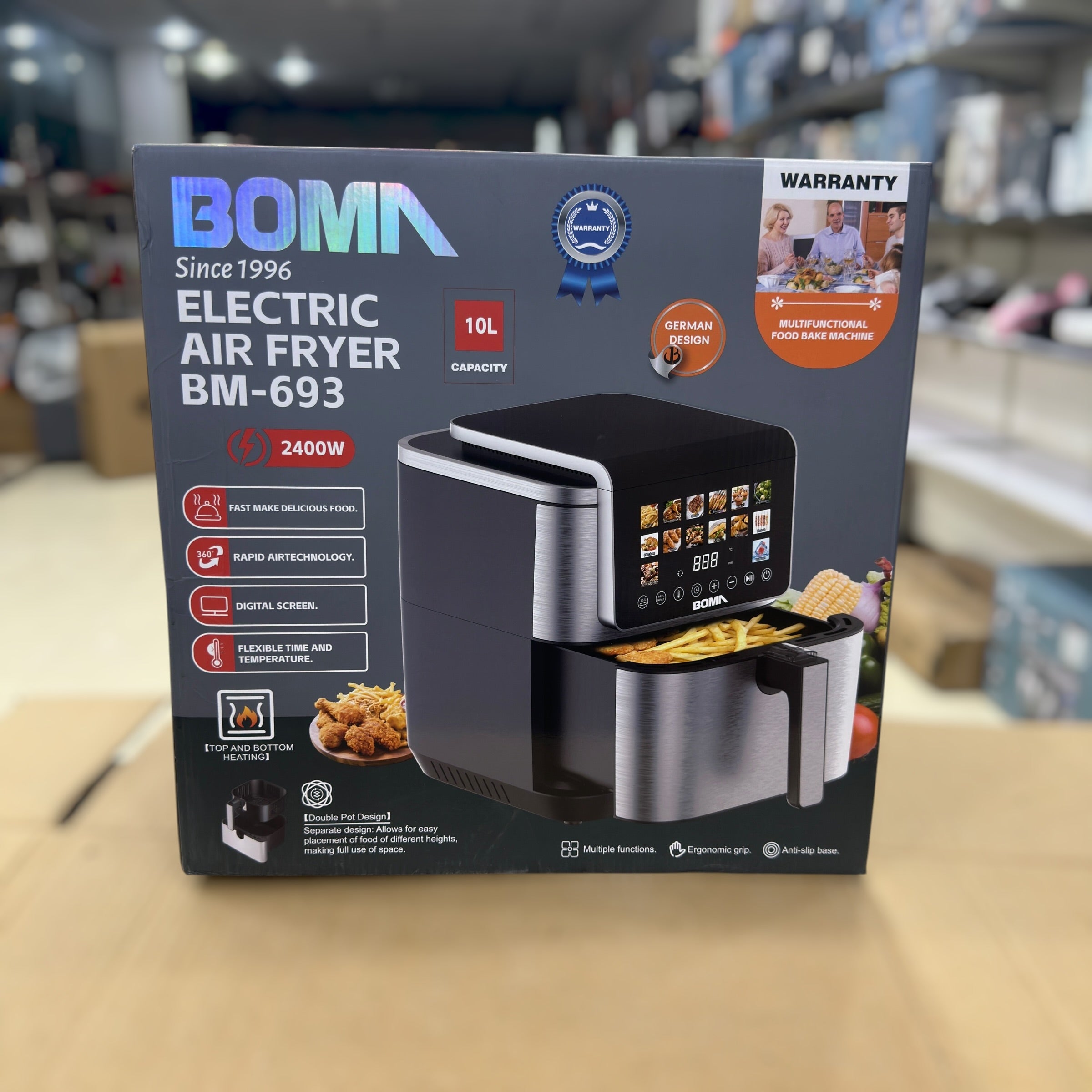 Boma 10L LED Display Air Fryer BM-693