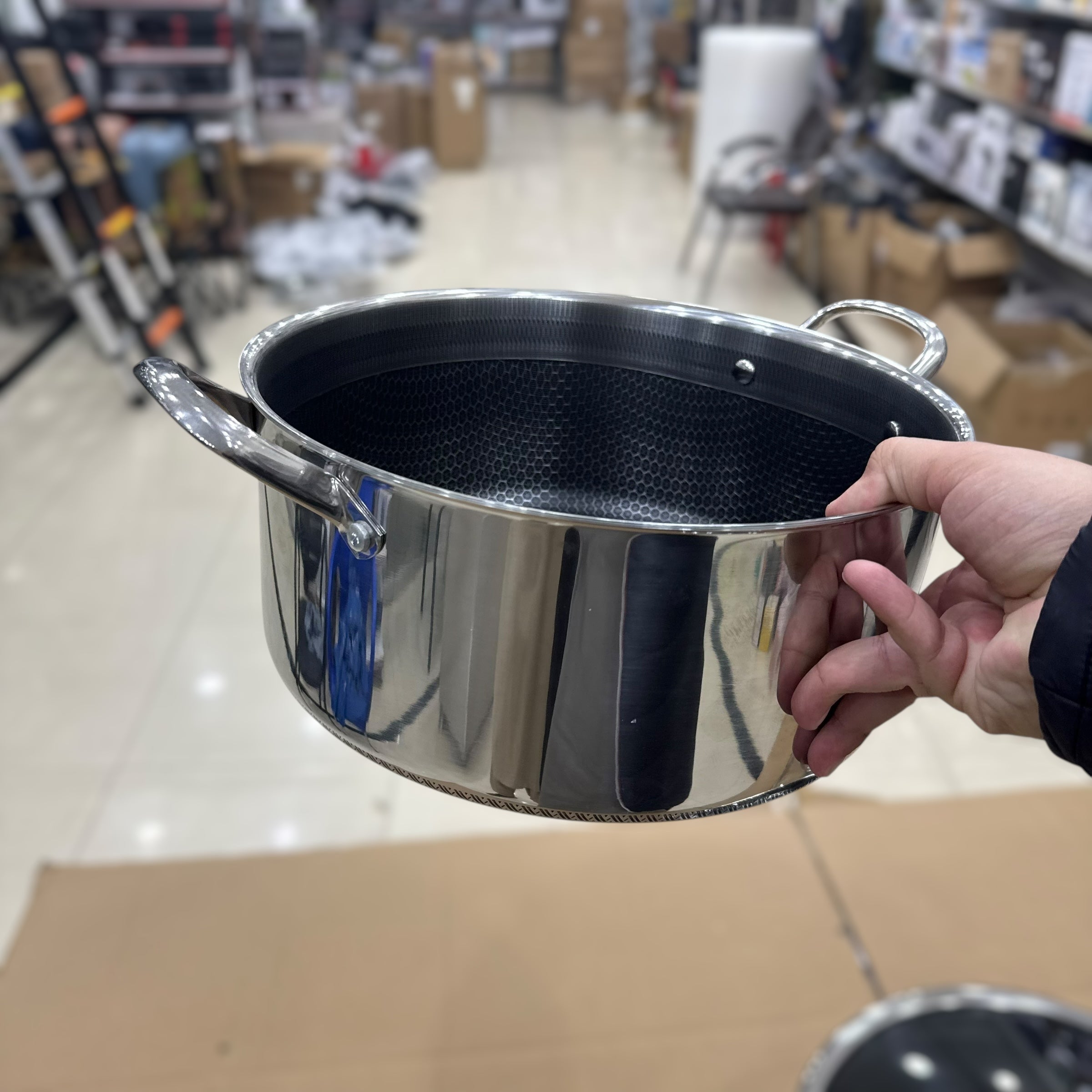 4pcs Big Size Laser Coated Casserole 32cm & 34cm