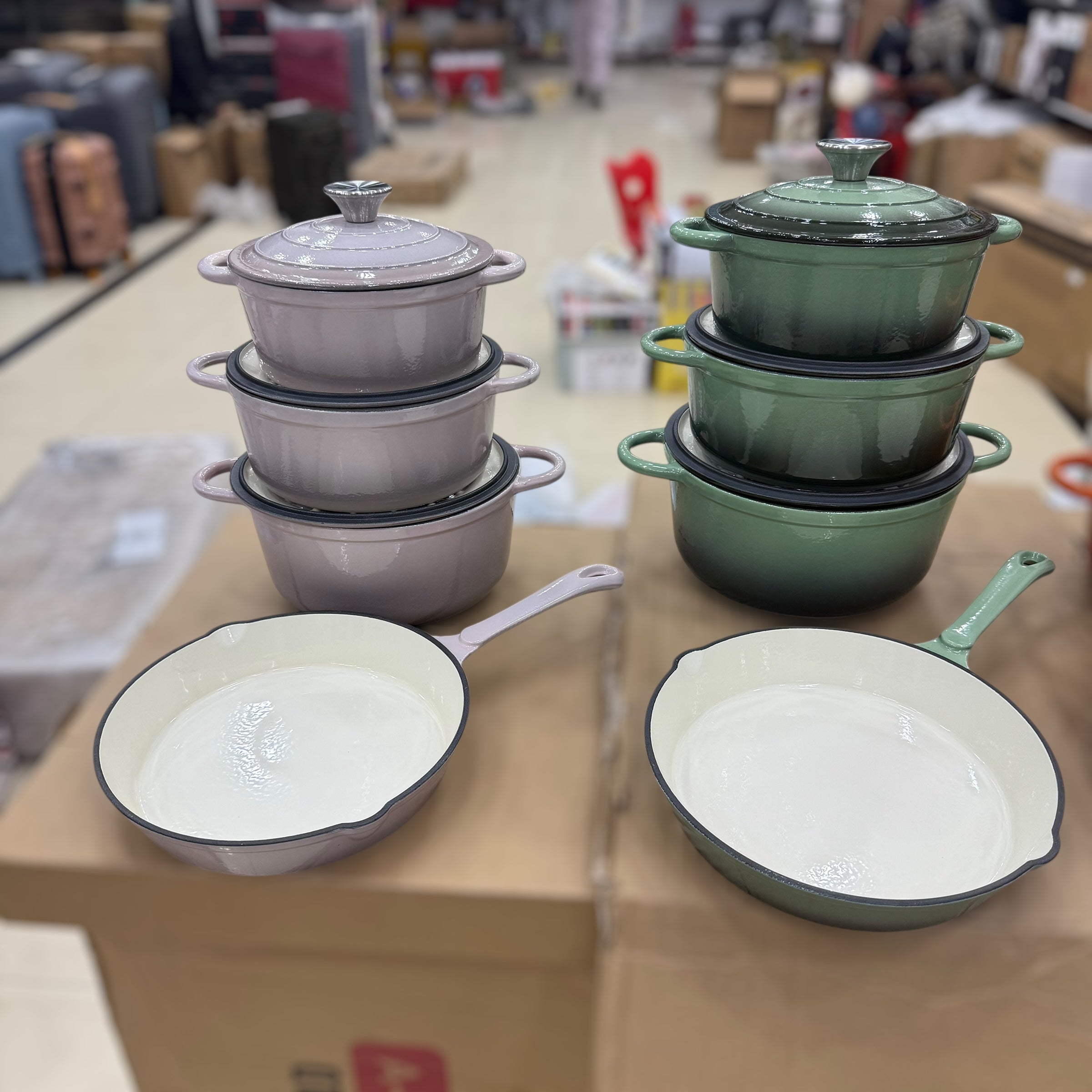 Vmigo 7pcs Cast Iron Cookware Set VM-07