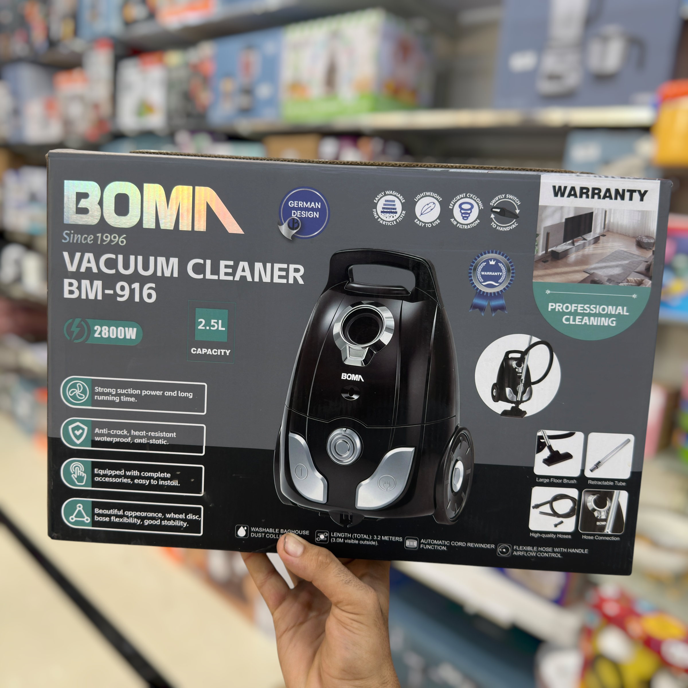 Boma 2.5L Vacuum Cleaner BM-916