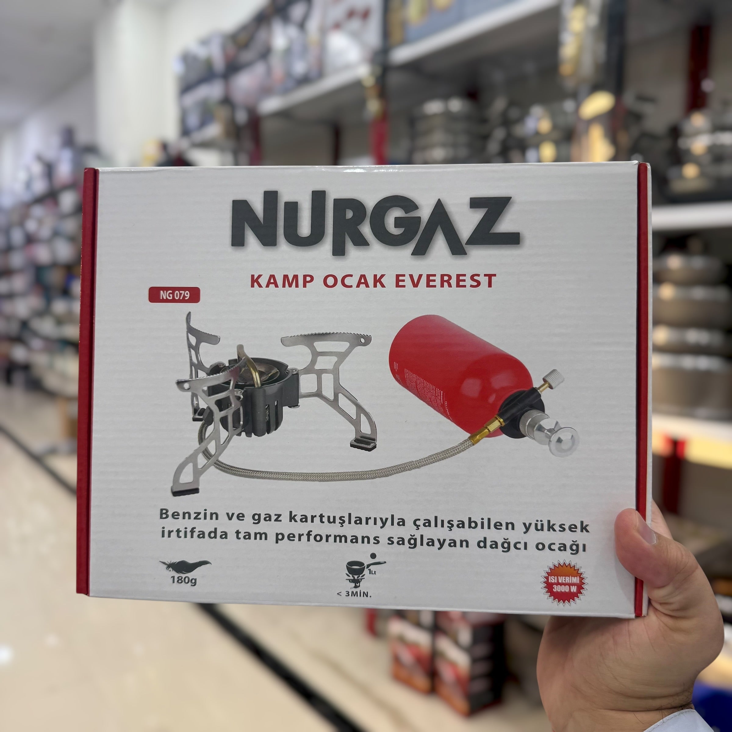NURGAZ Multi-Fuel Camping Stove