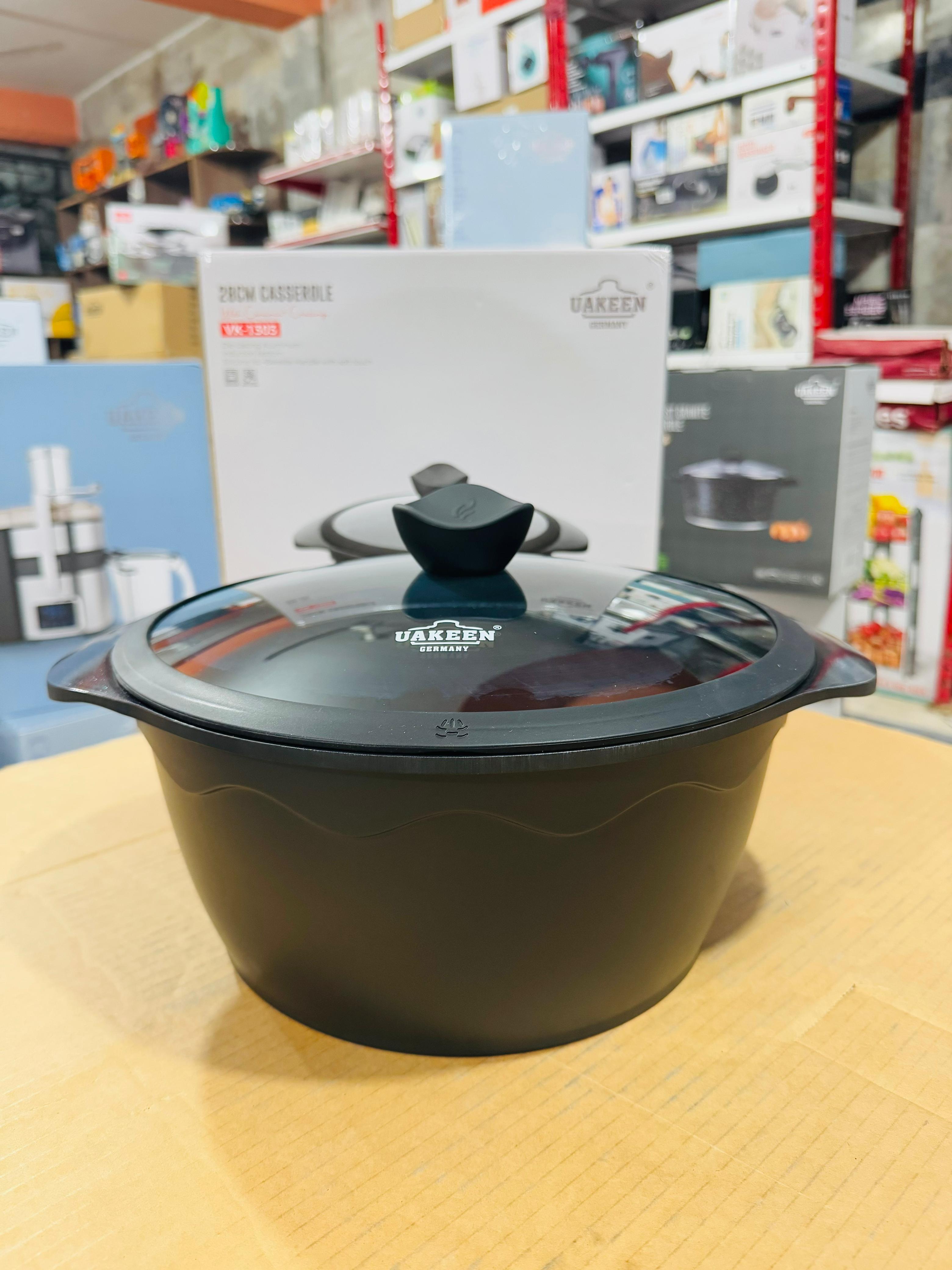 Uakeen Die-Cast Aluminum Casserole 28cm VK-1303