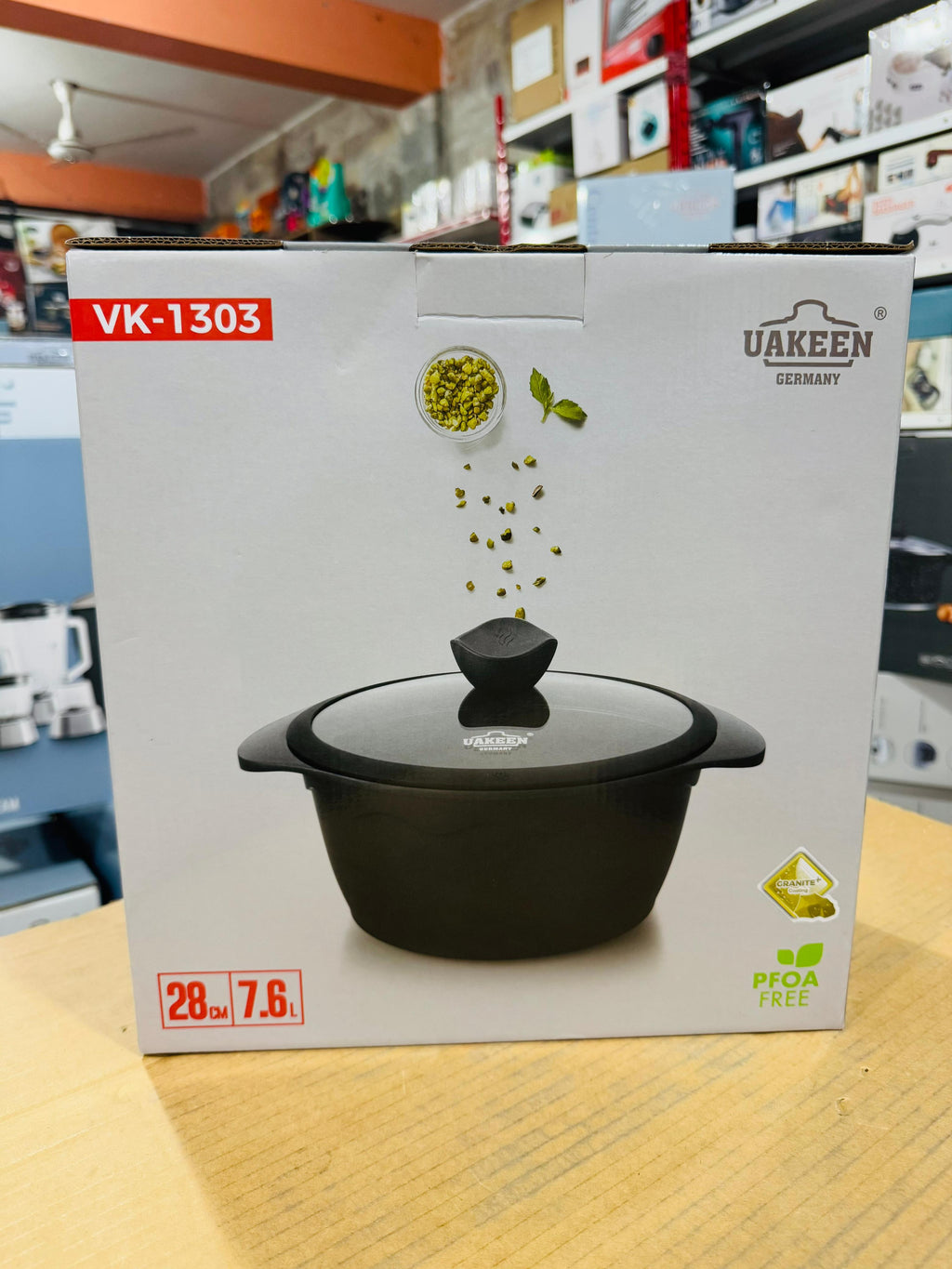 Uakeen Die-Cast Aluminum Casserole 28cm VK-1303
