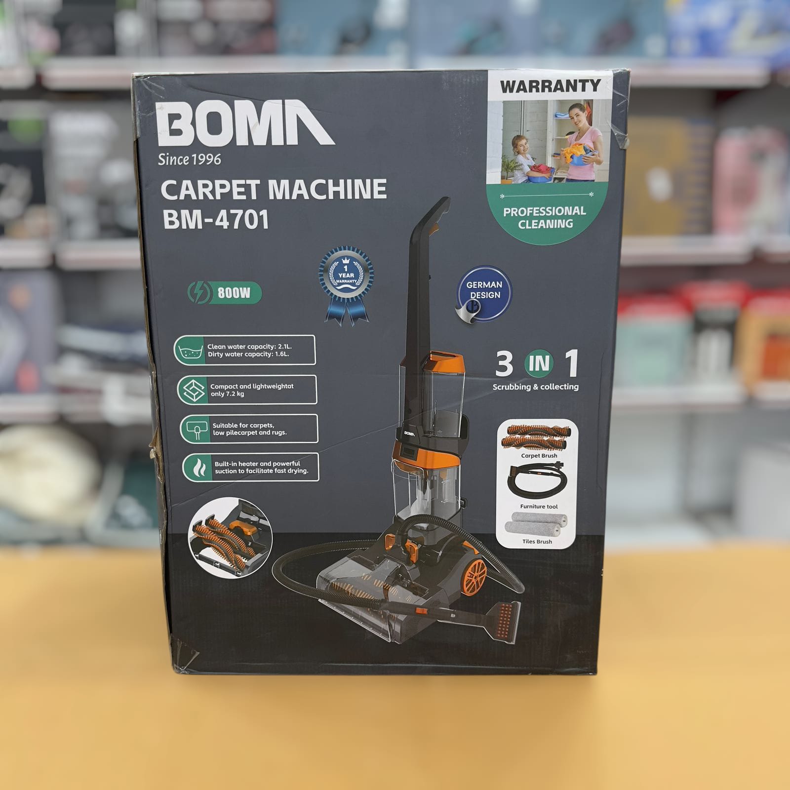 Boma 3 in 1 Carpet Cleaner BM-4701