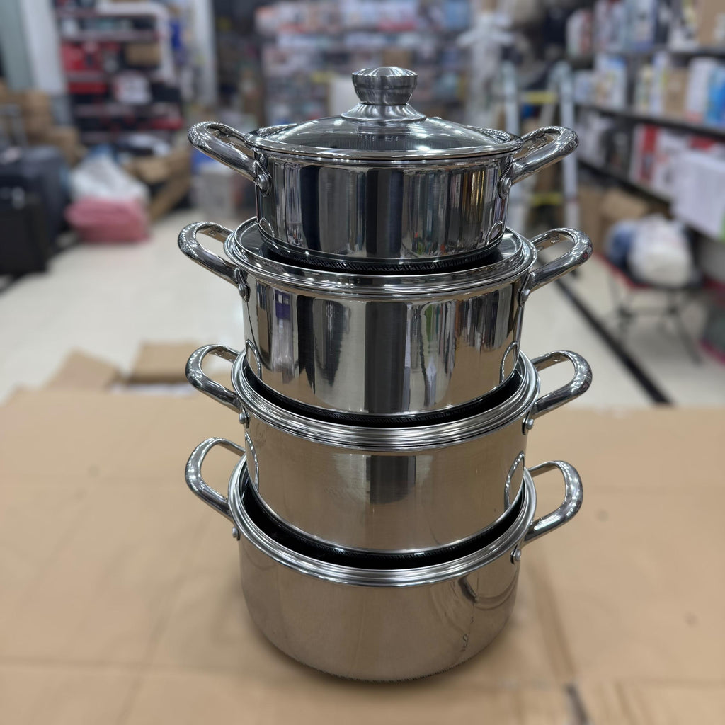 Laser Coated 8pcs Casserole Set Size 22cm to 30cm