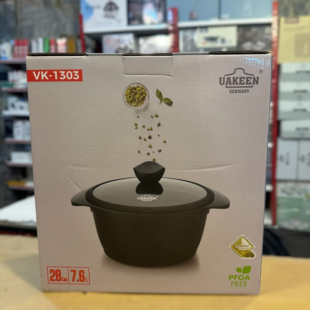 Uakeen Die-Cast Aluminum Casserole 28cm VK-1303