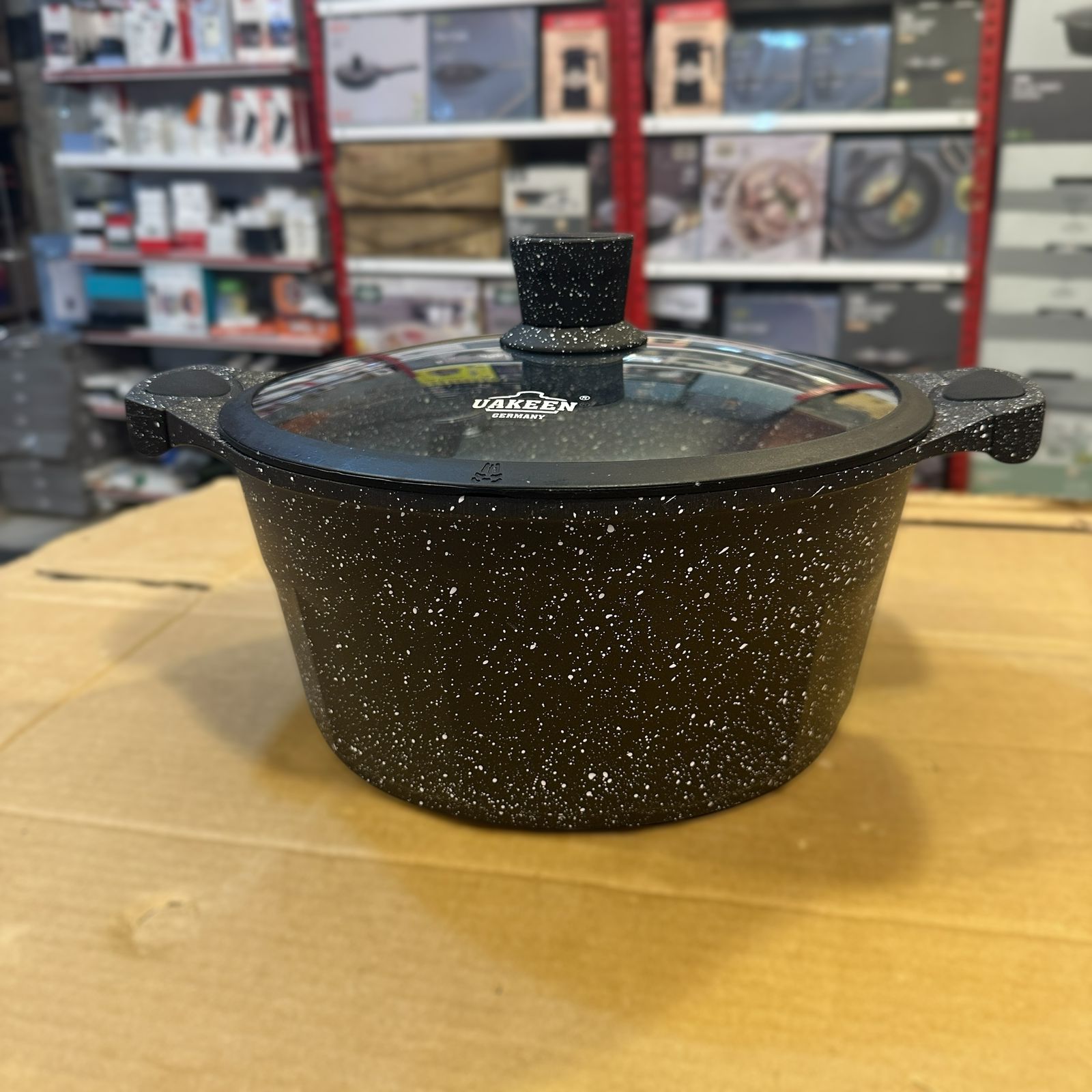 Uakeen Induction Die-Cast Granite Casserole 28cm VK-303