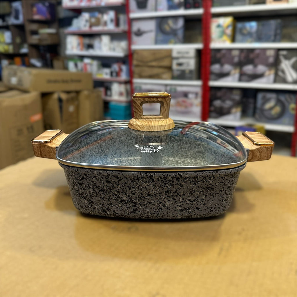 Uiioy Induction Granite Die-Cast Hot Pot 28cm