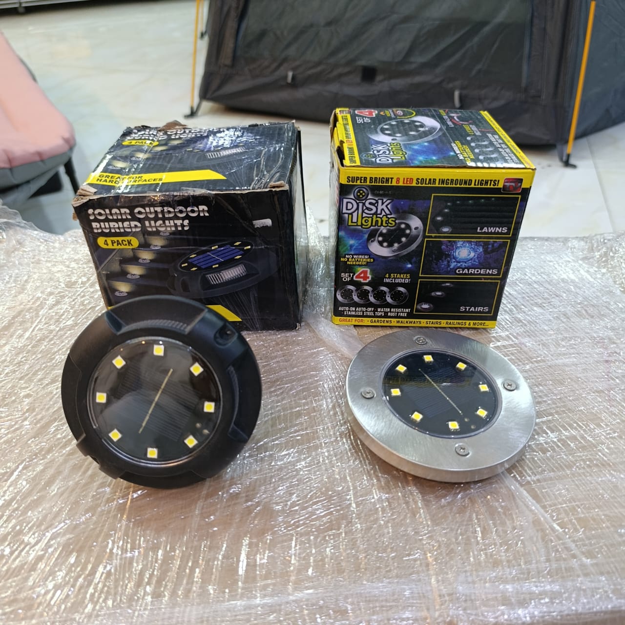 Garden Solar Disc Light Set of 2